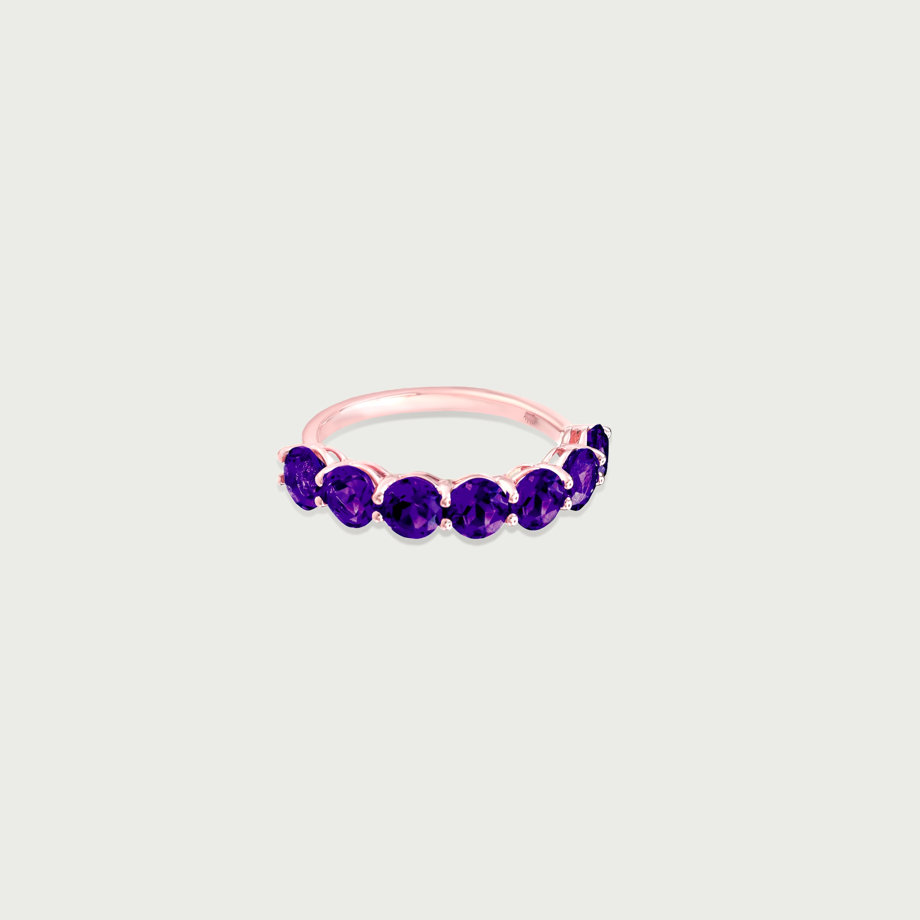 Pure Radiance Amethyst Eternity Ring