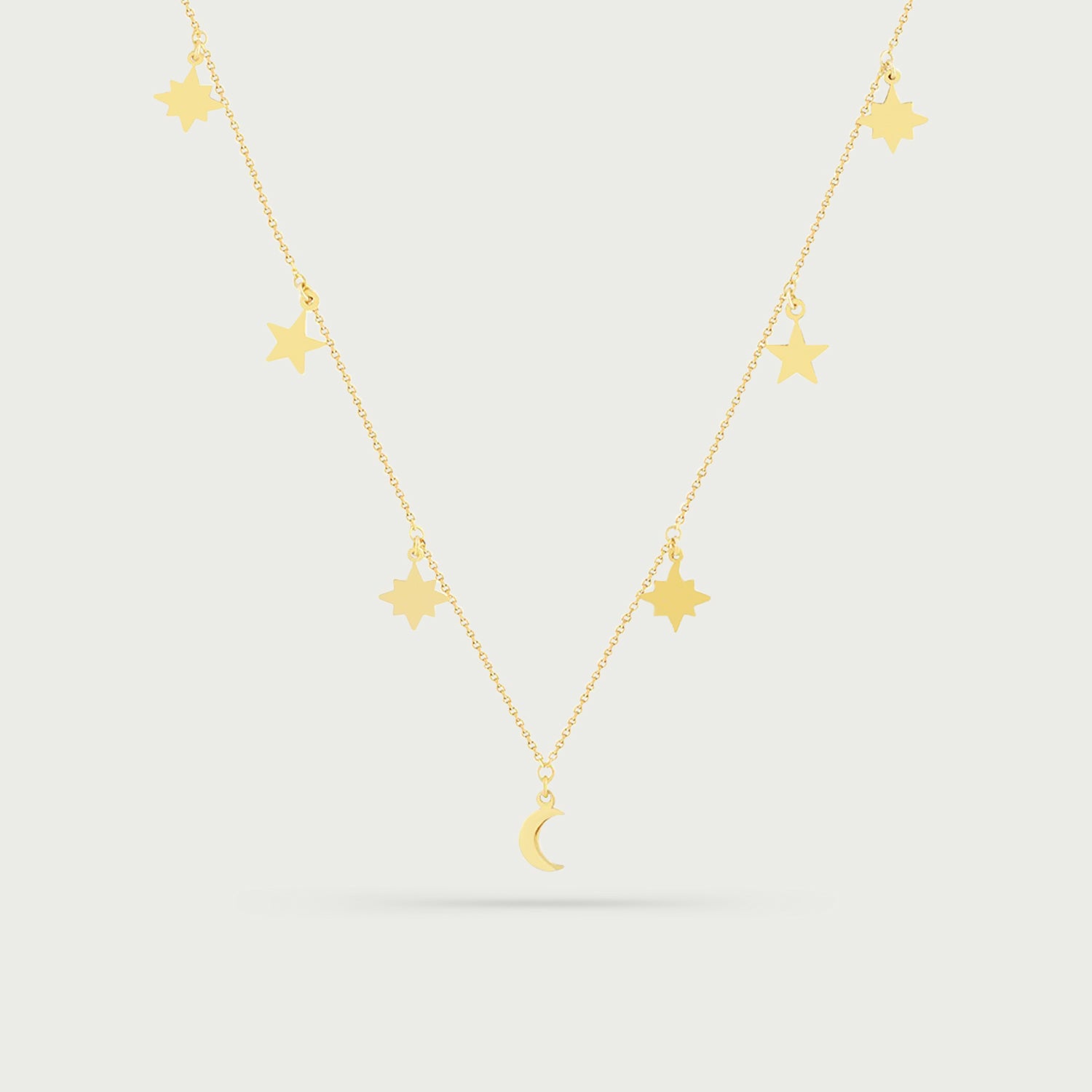Celestial Charms Gold Necklace