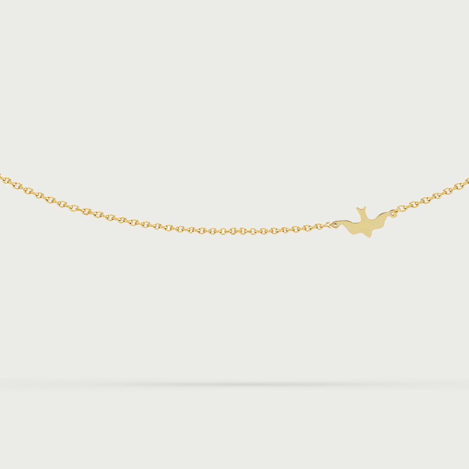 Anchor Shine Gold Necklace