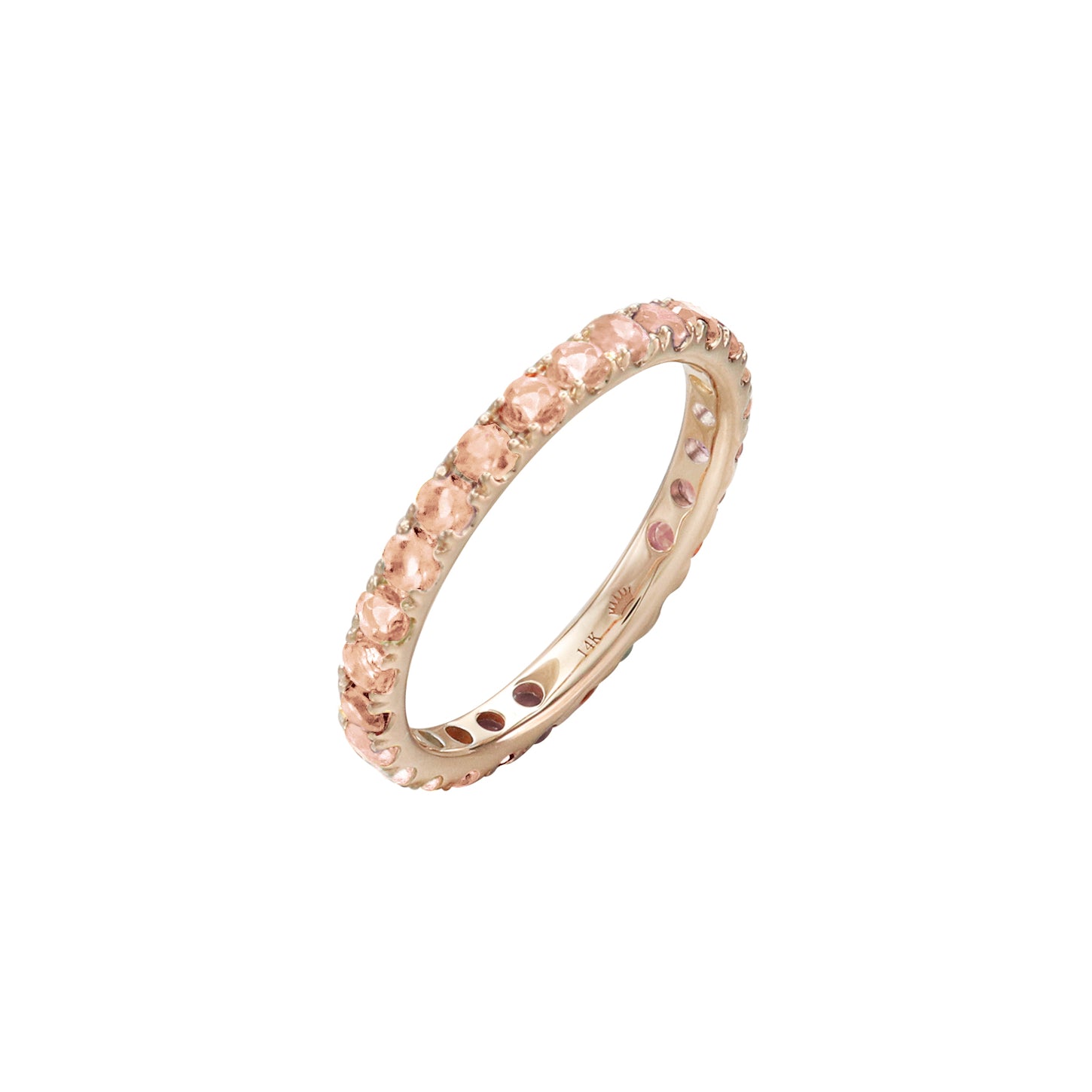 Love Yourself Rose Quartz Eternity Ring
