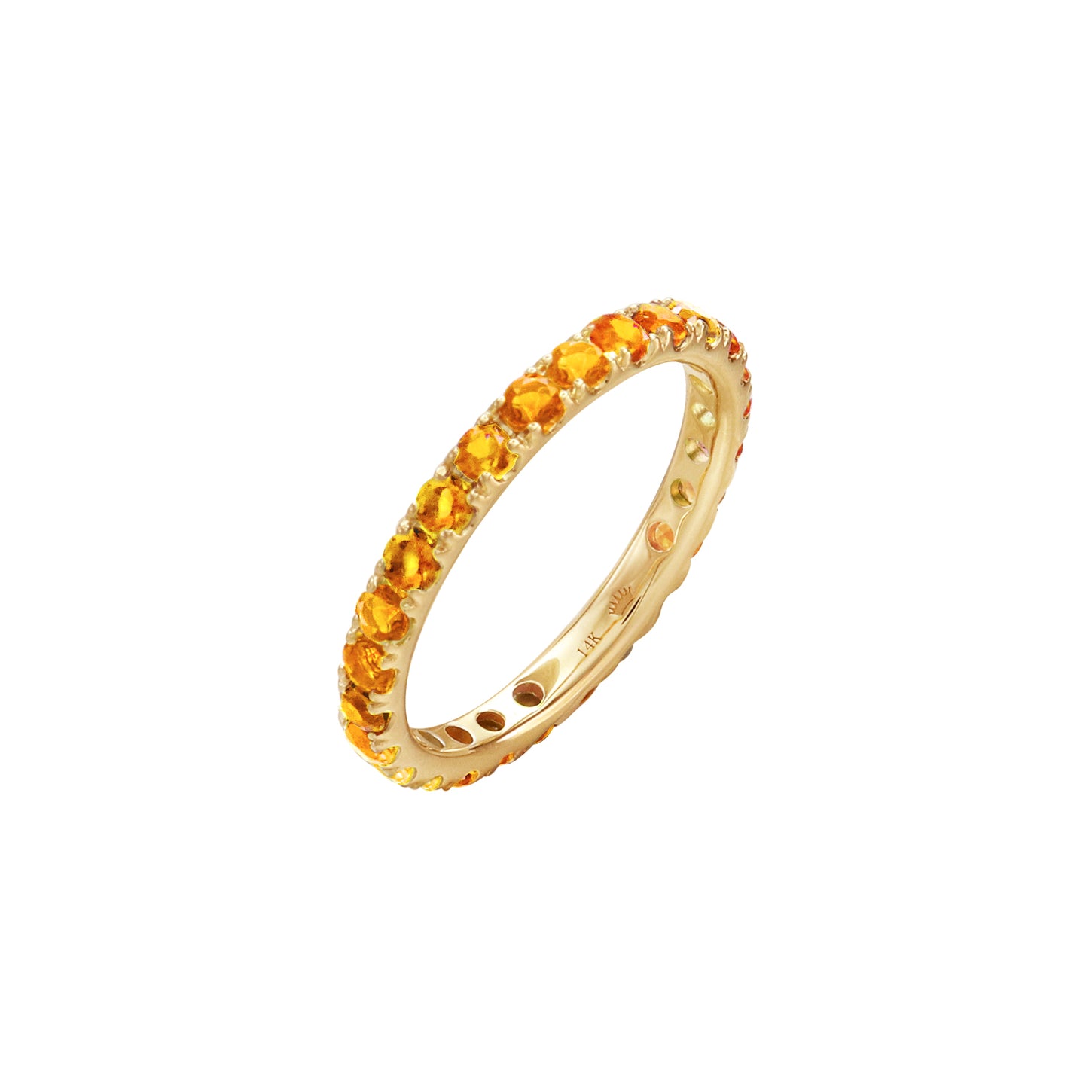 Love Yourself Citrine Eternity Ring