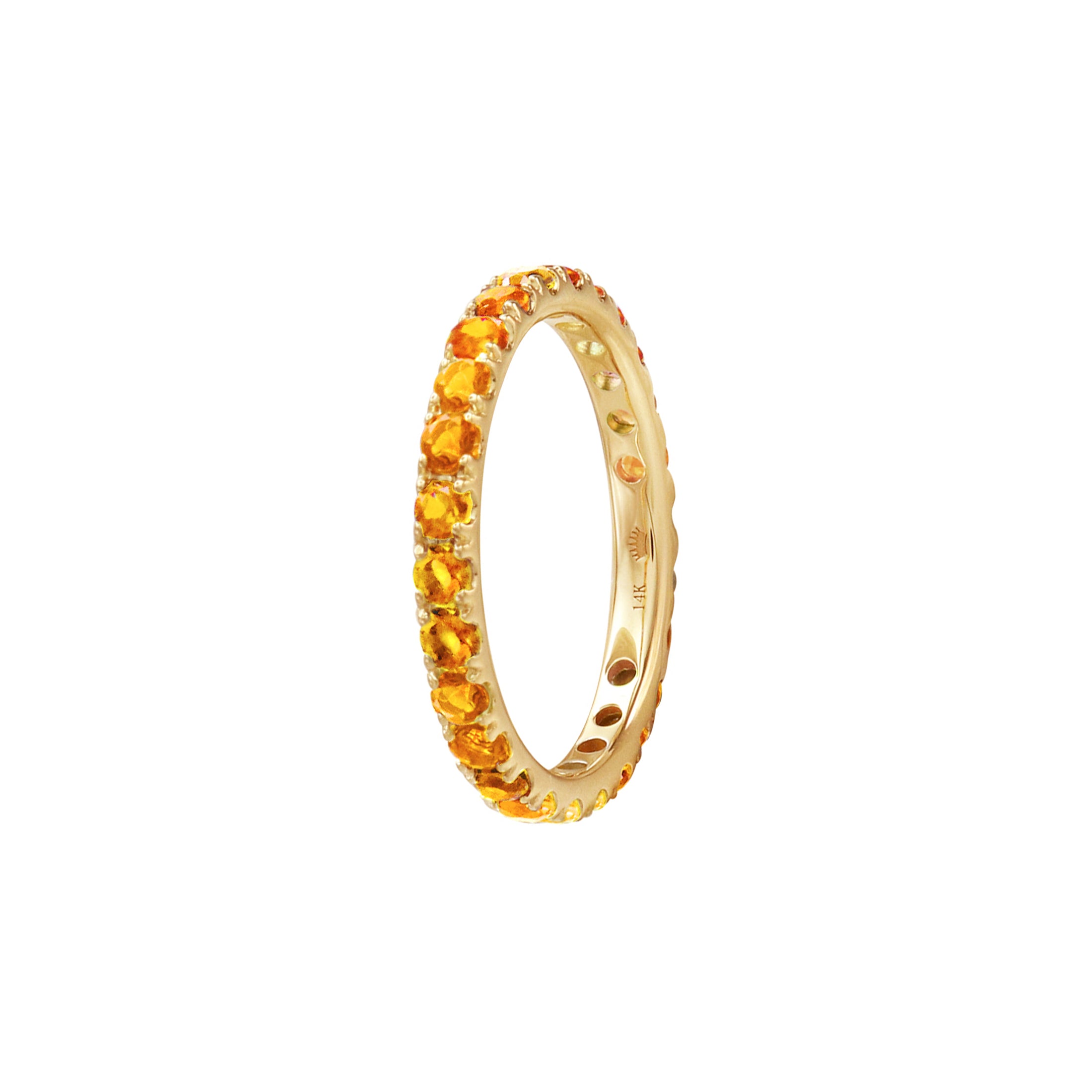 Love Yourself Citrine Eternity Ring