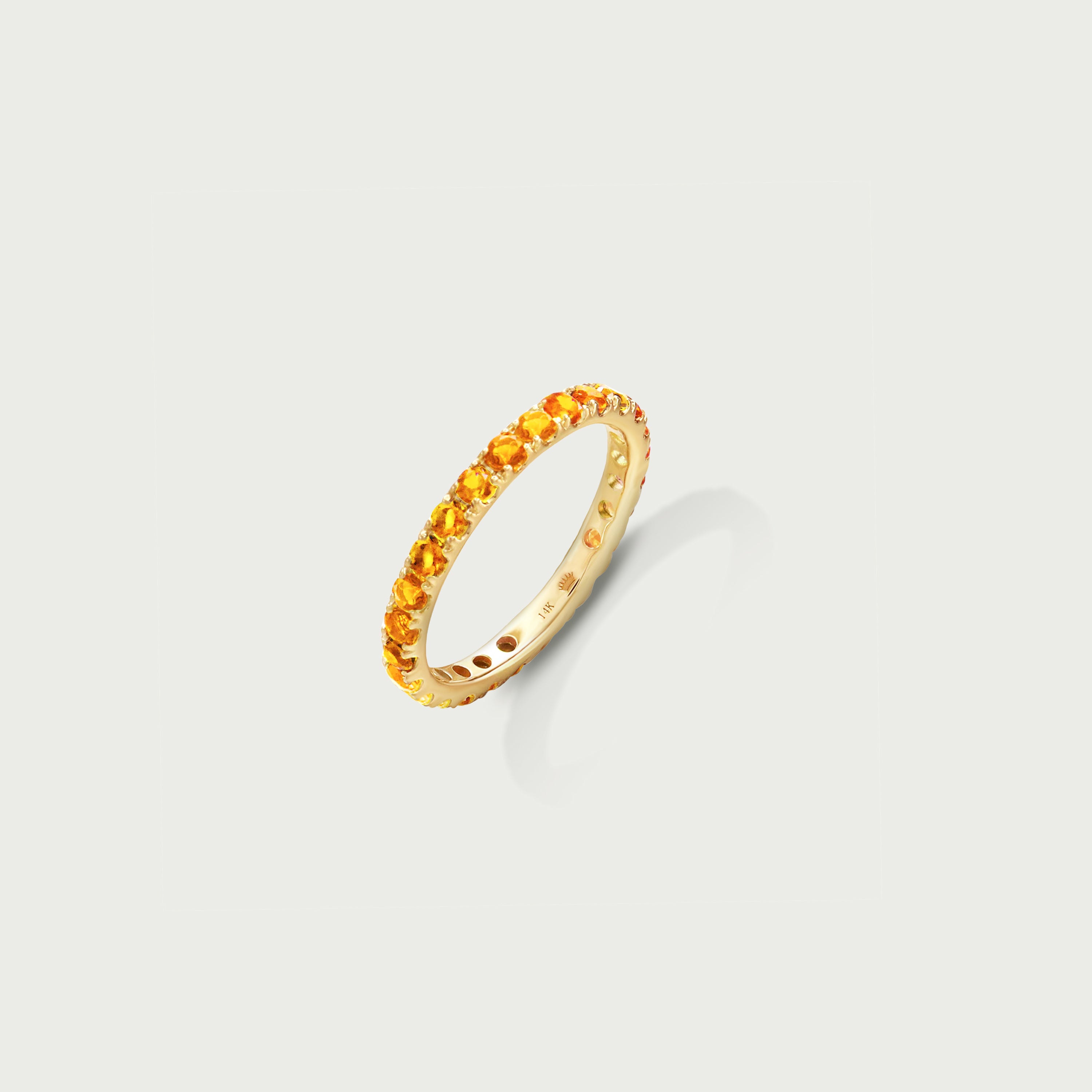 Love Yourself Citrine Eternity Ring
