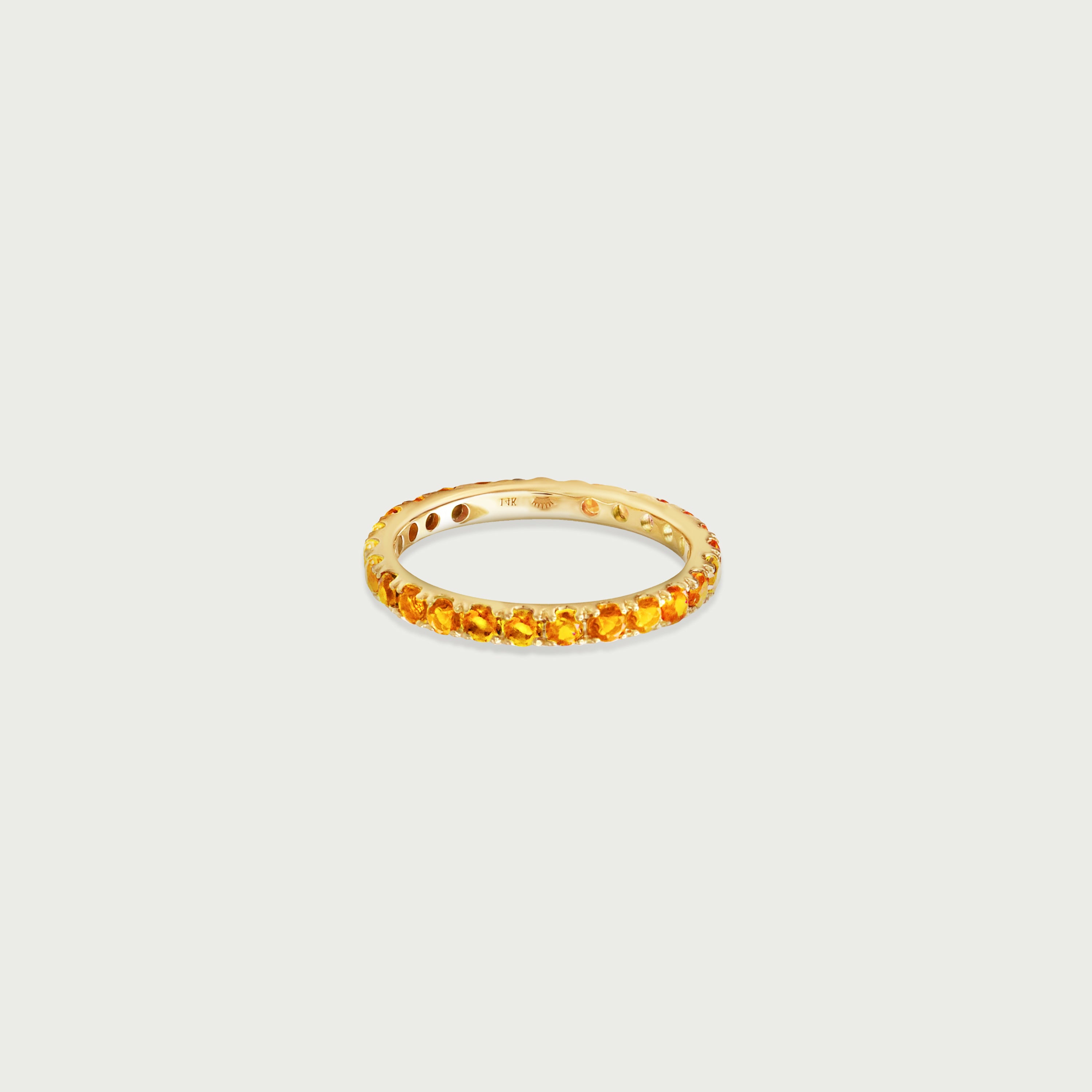 Love Yourself Citrine Eternity Ring