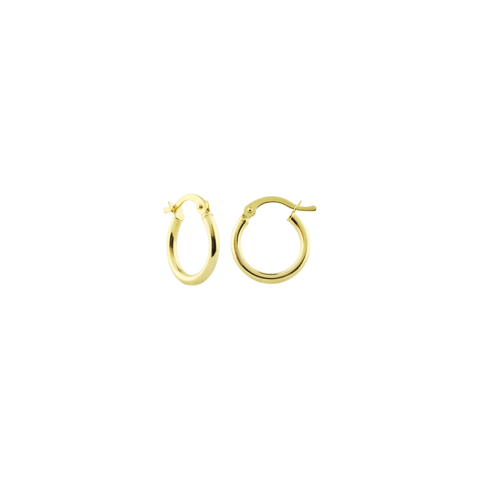 Nine to Fine Gold Hoop Earrings