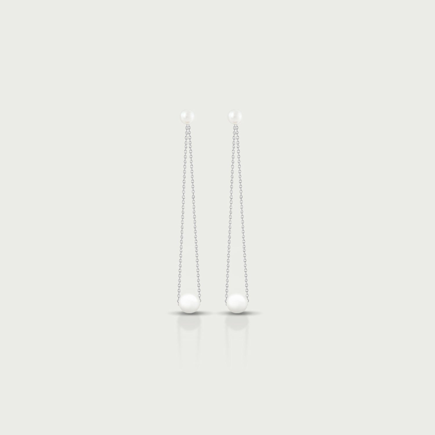 Siren’s Trail Pearl Crawler Earrings