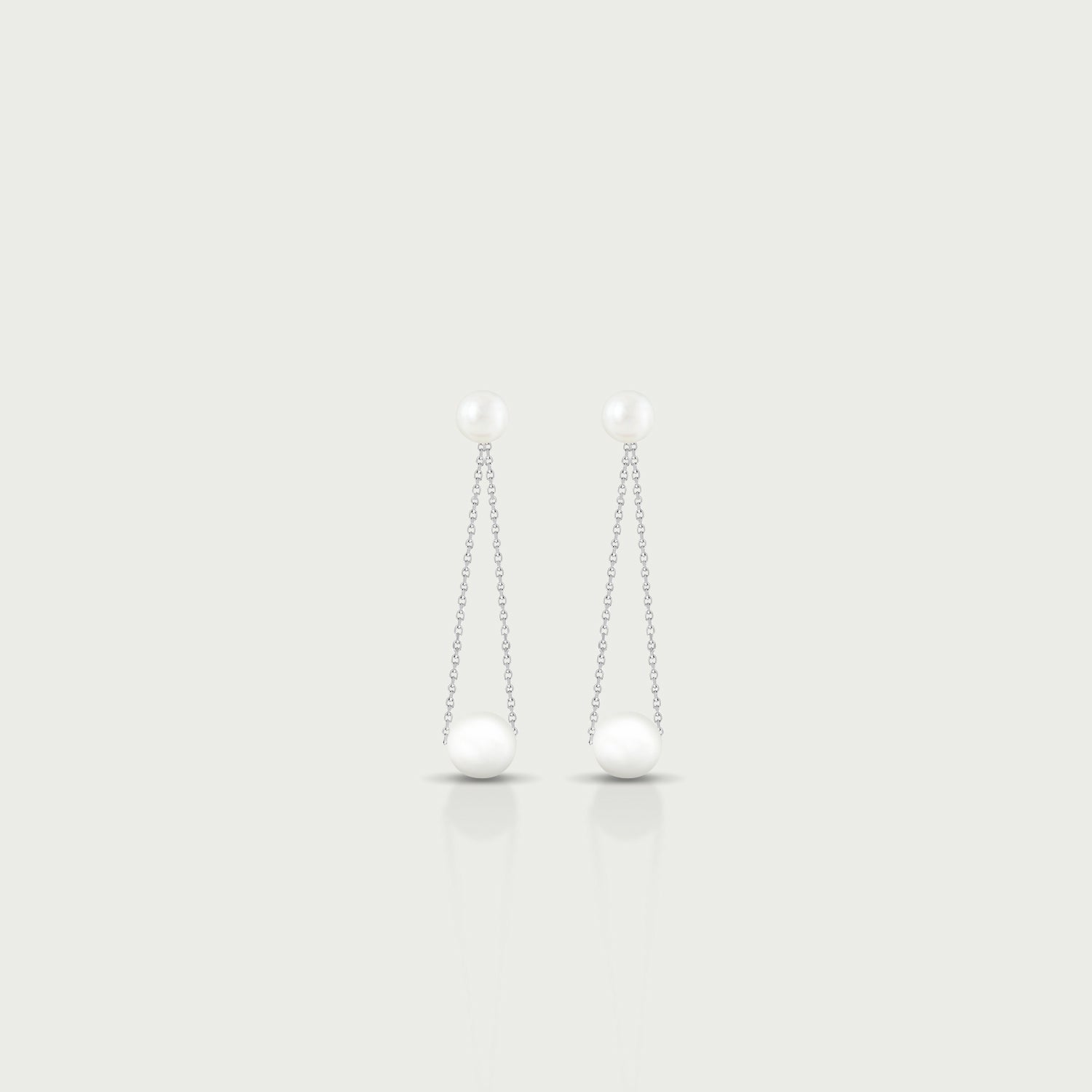 Siren’s Trail Pearl Crawler Earrings