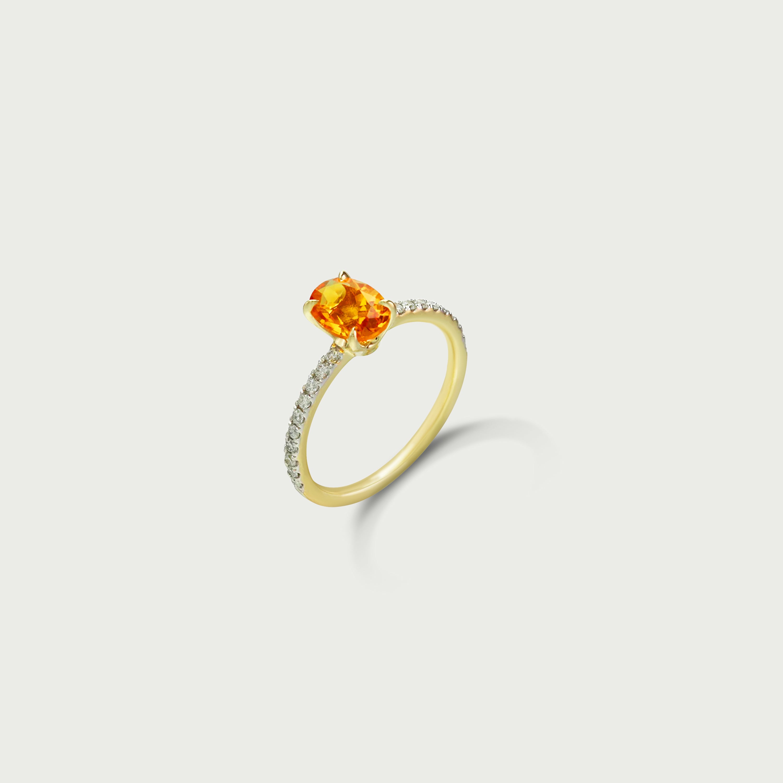 In Bloom Citrine Solitaire Ring