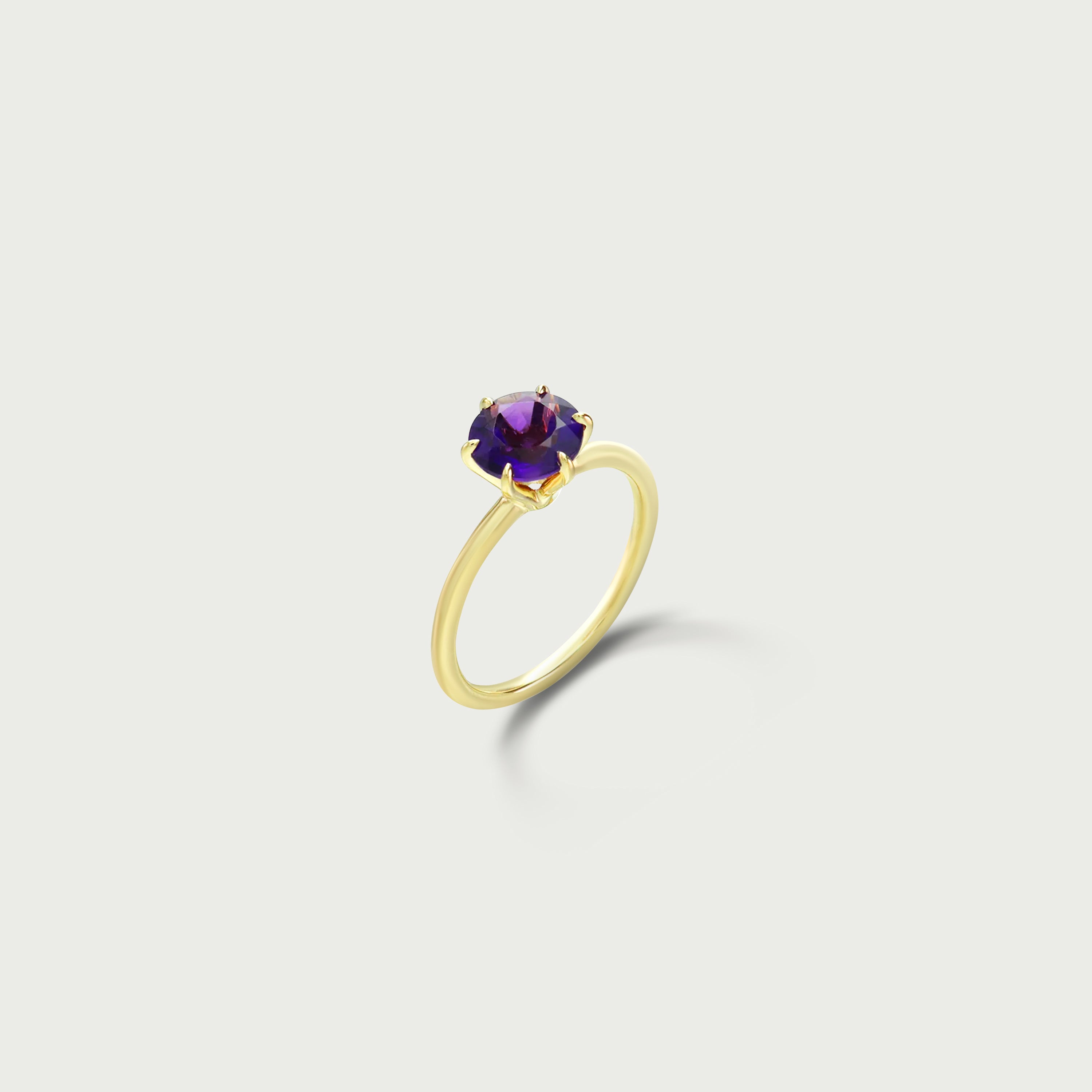 Good Life Amethyst Solitaire Ring