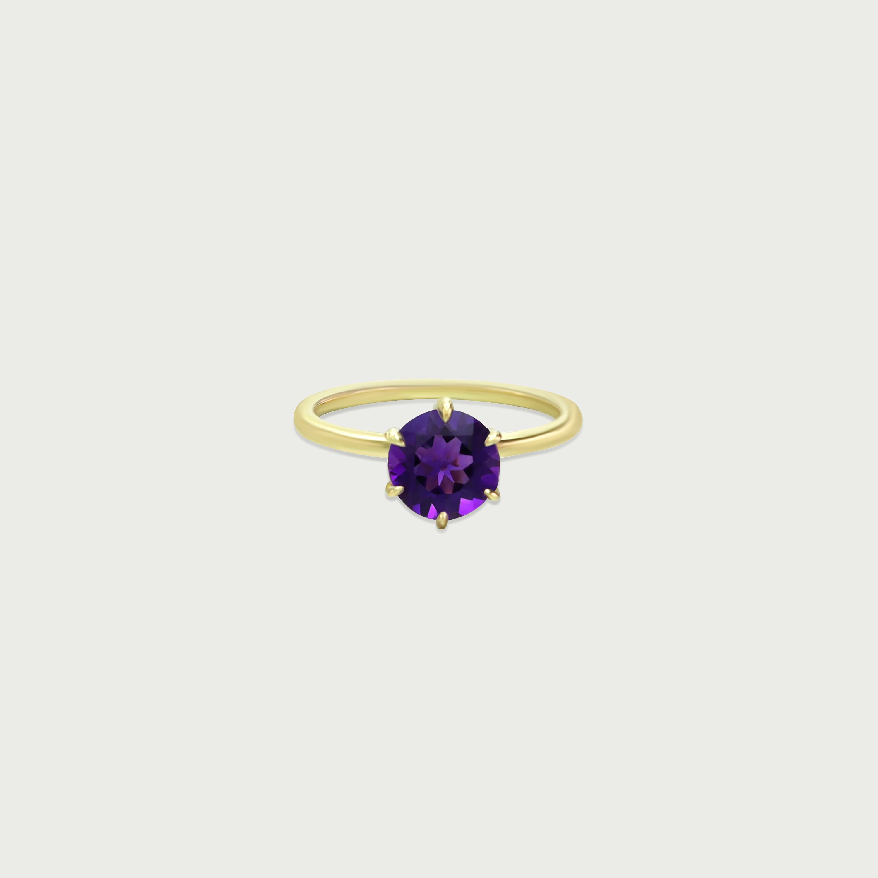 Good Life Amethyst Solitaire Ring