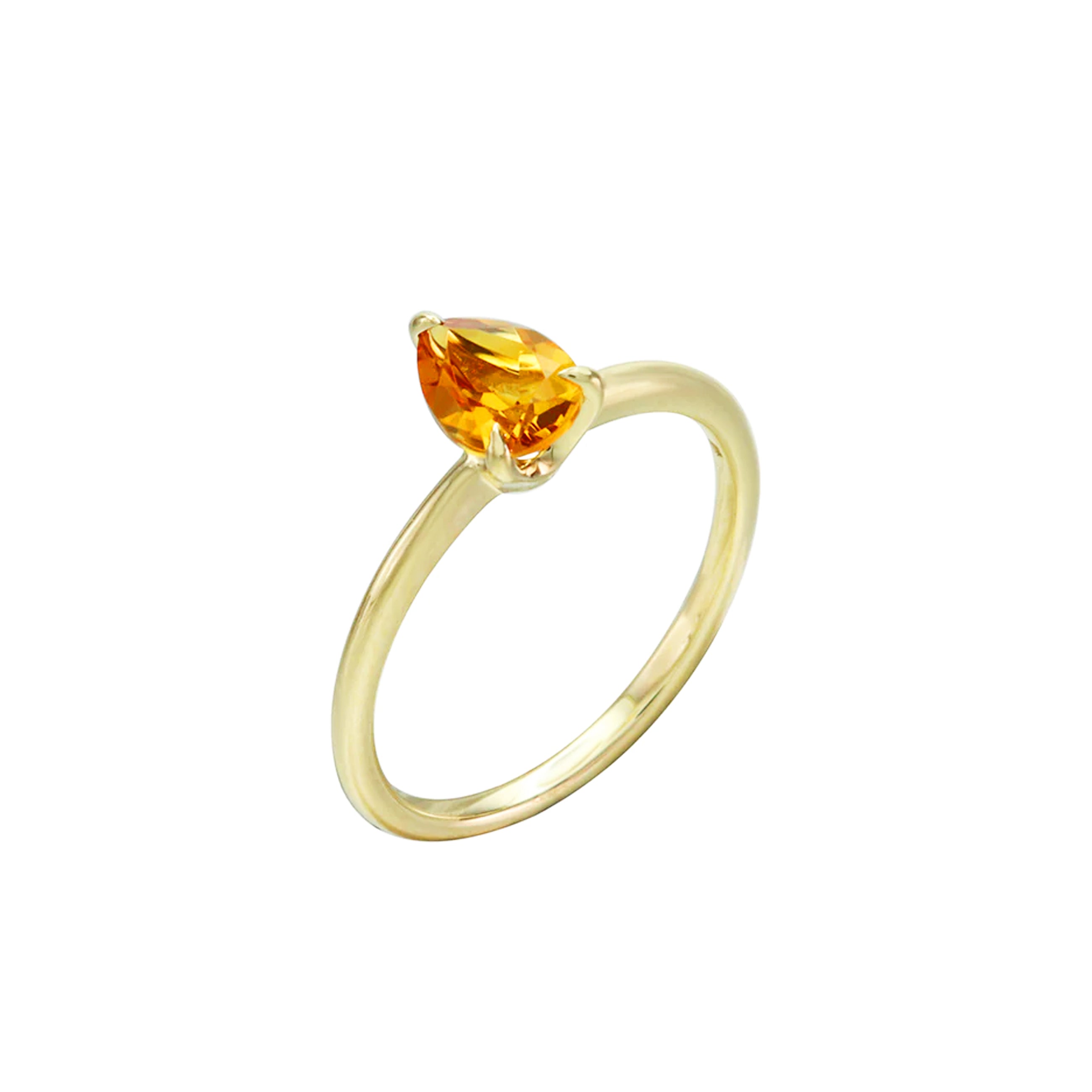 Want It All Citrine Solitaire Ring