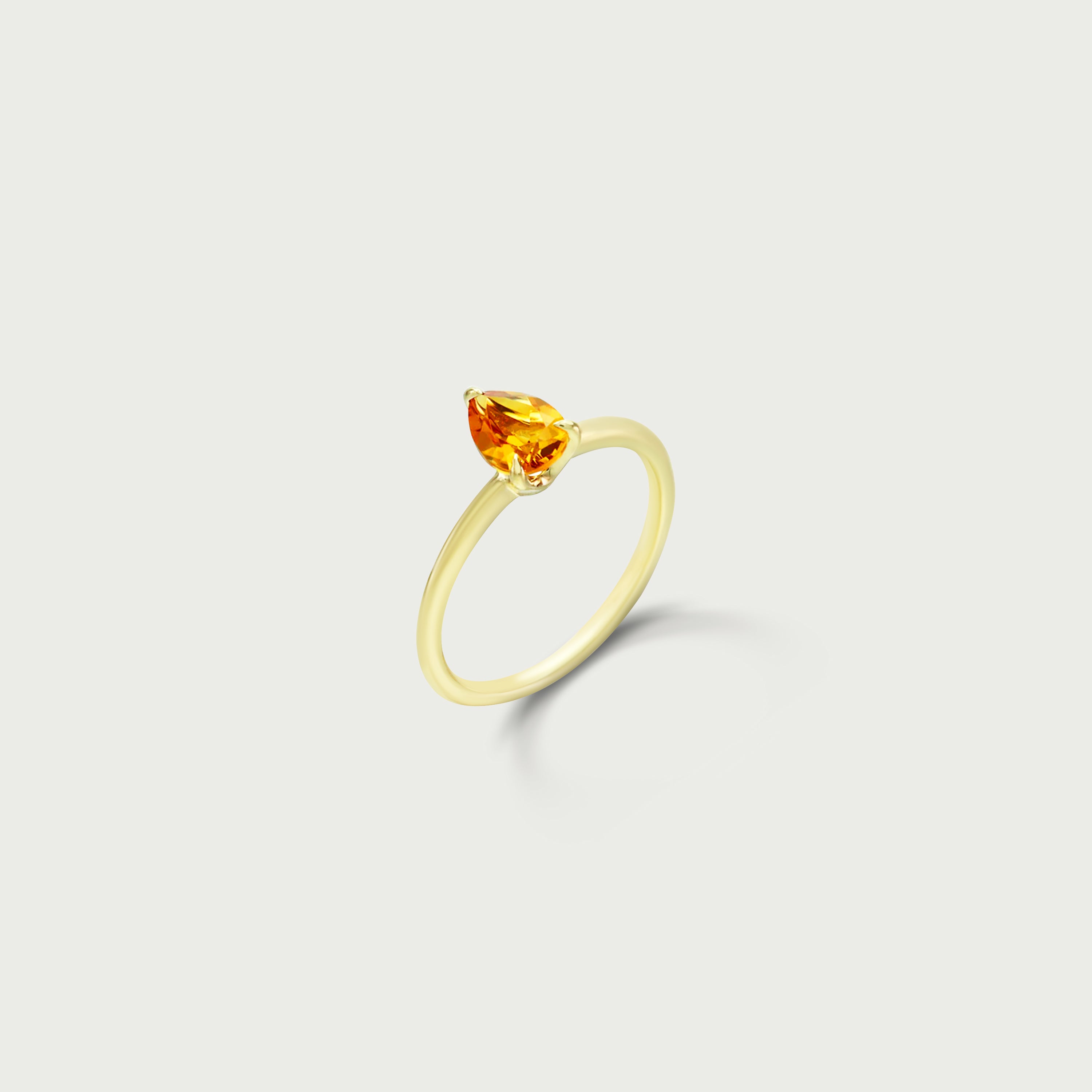 Want It All Citrine Solitaire Ring