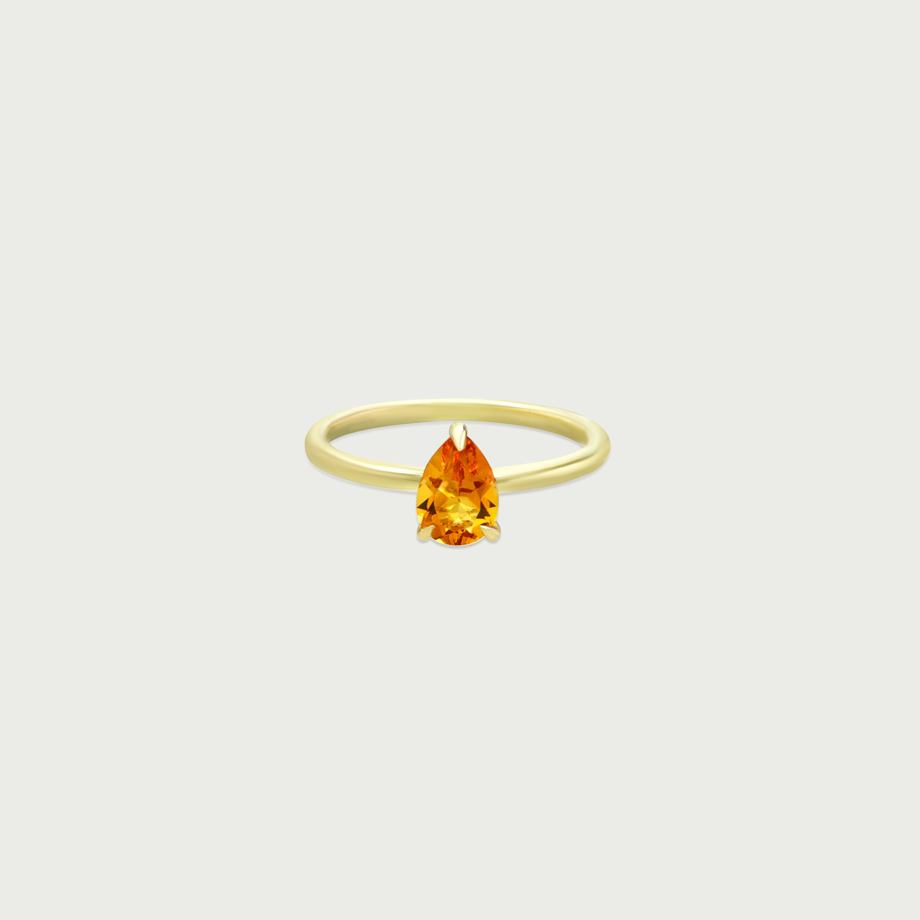 Want It All Citrine Solitaire Ring