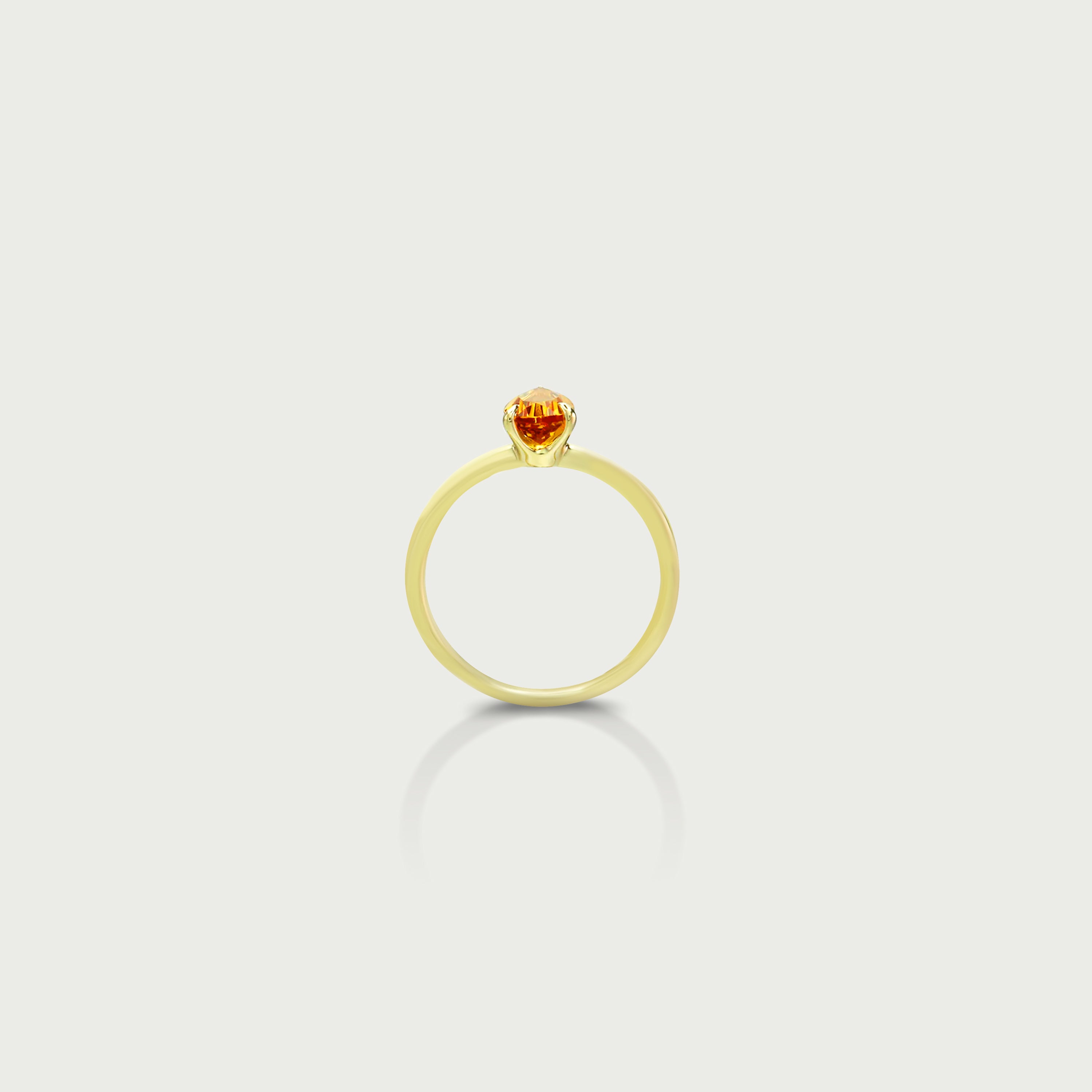 Want It All Citrine Solitaire Ring