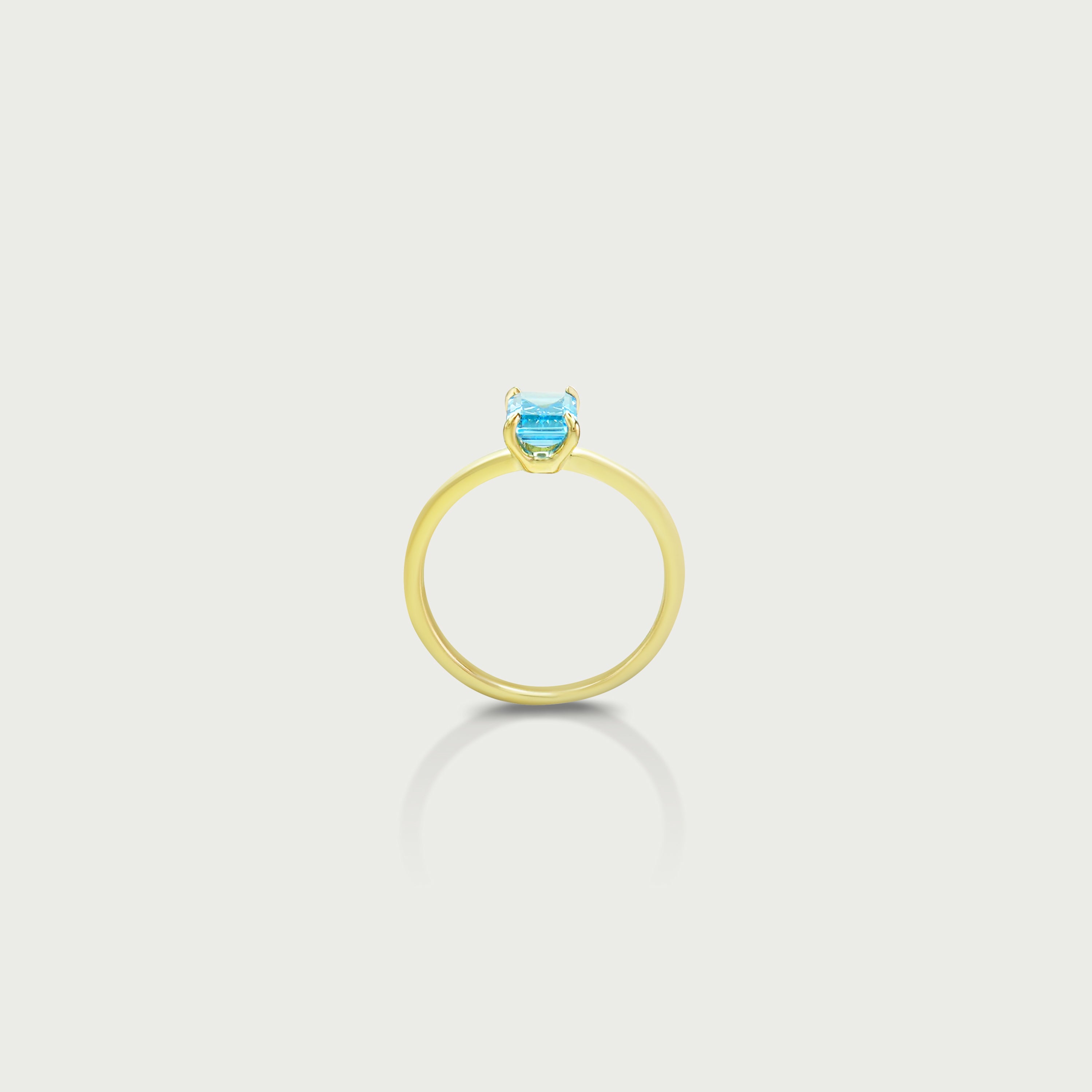 Dream Chaser Blue Topaz Solitaire Ring