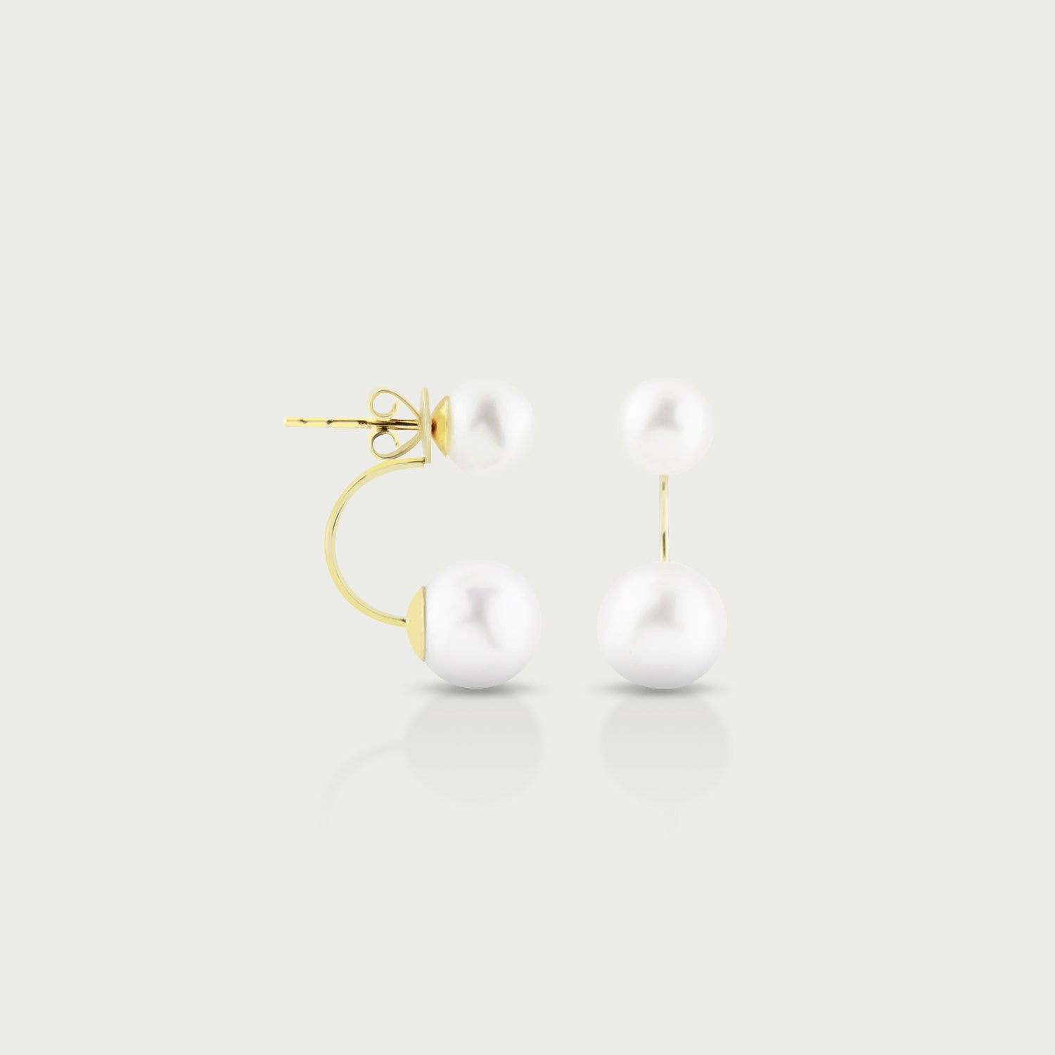 High Tide Two Pearl Earrings