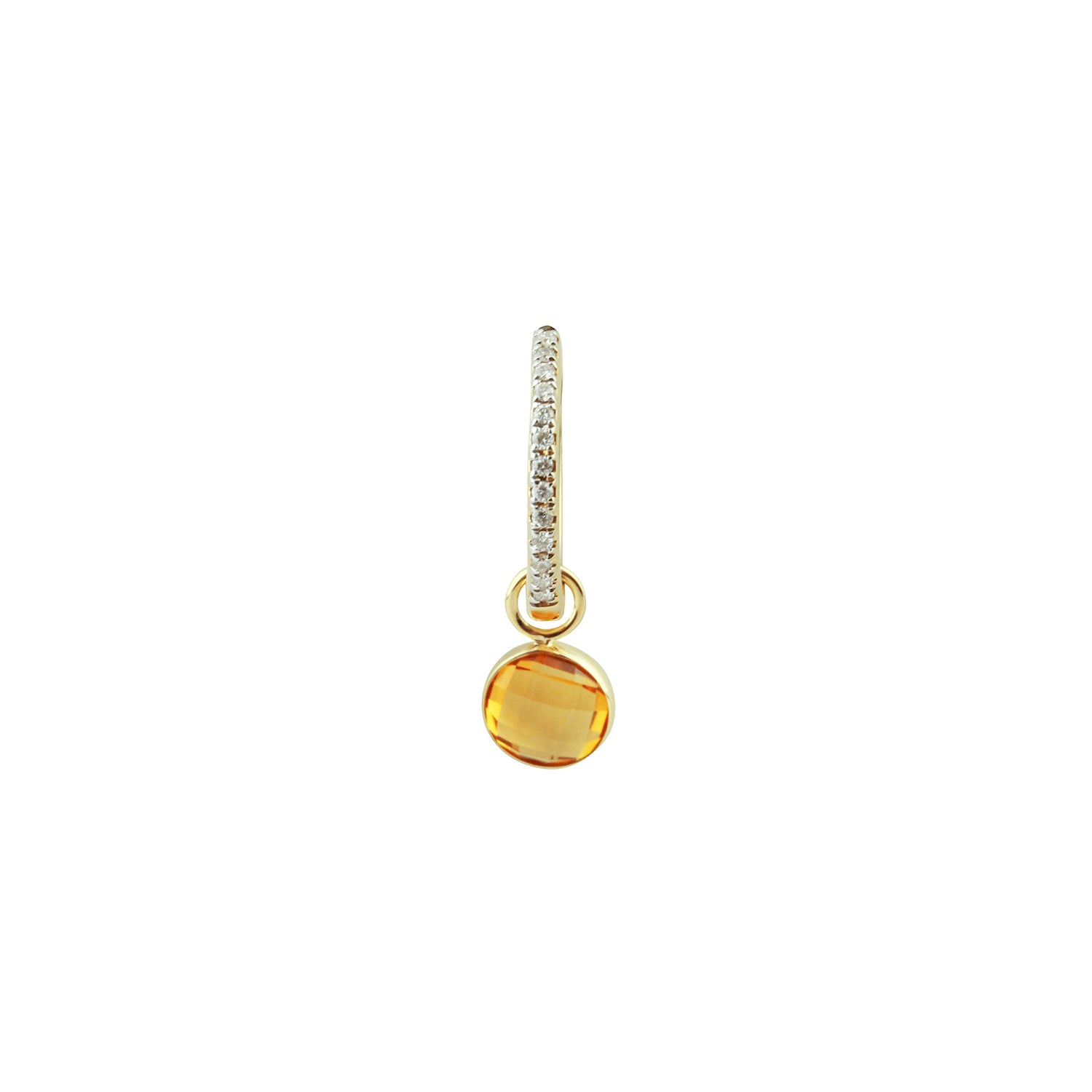 Darling, Stick to the Classics Gemstone Dangling Hoop Earrings