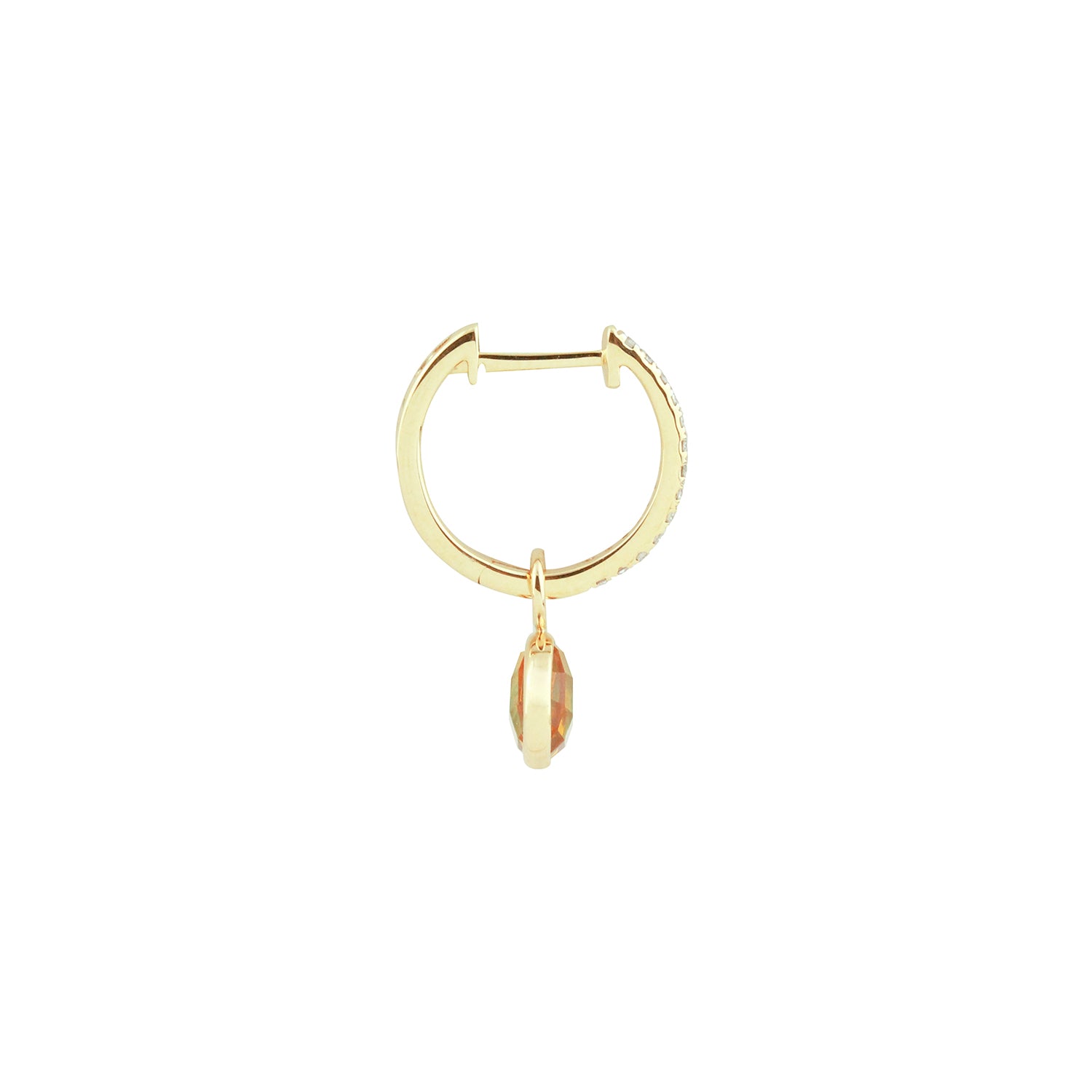 Darling, Stick to the Classics Gemstone Dangling Hoop Earrings