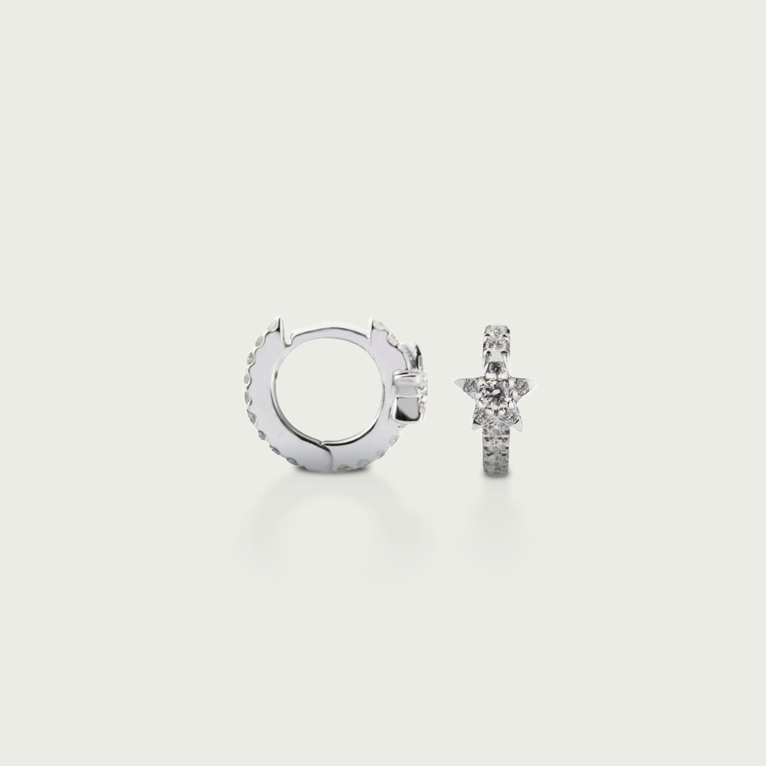 Zip Zap Sparkle! Diamond Hoop Earrings