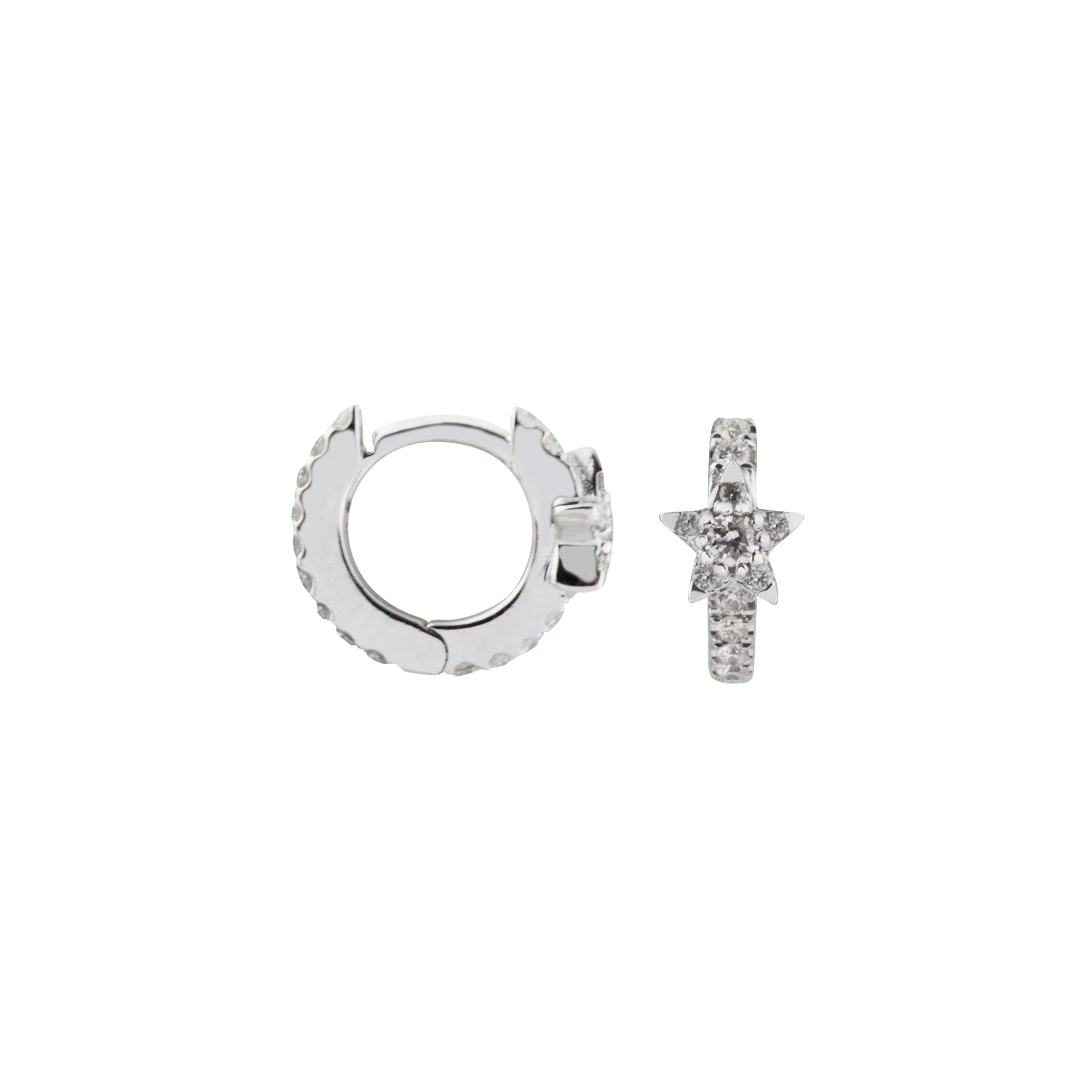 Zip Zap Sparkle! Diamond Hoop Earrings