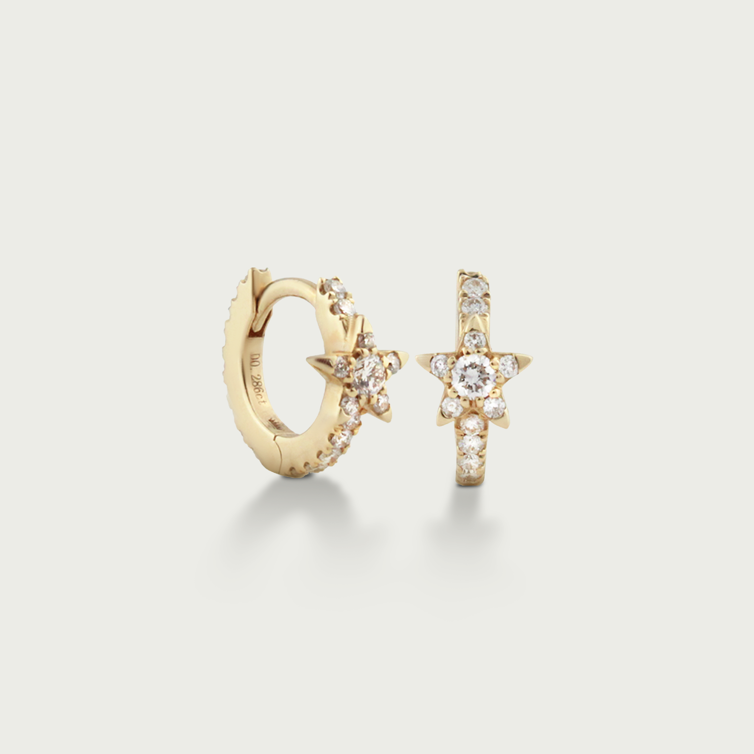Zip Zap Sparkle! Diamond Hoop Earrings