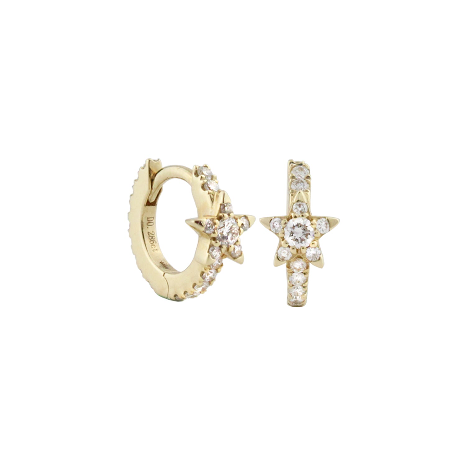 Zip Zap Sparkle! Diamond Hoop Earrings