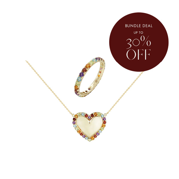 Bundle Deal: It's Me, Puff Heart Necklace and All I Need Eternity Ring