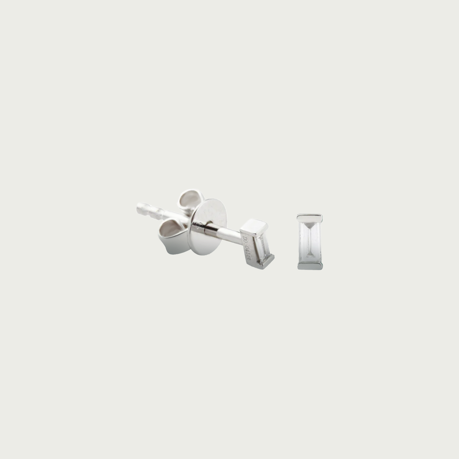 Crystal Clear Diamond Stud Earrings