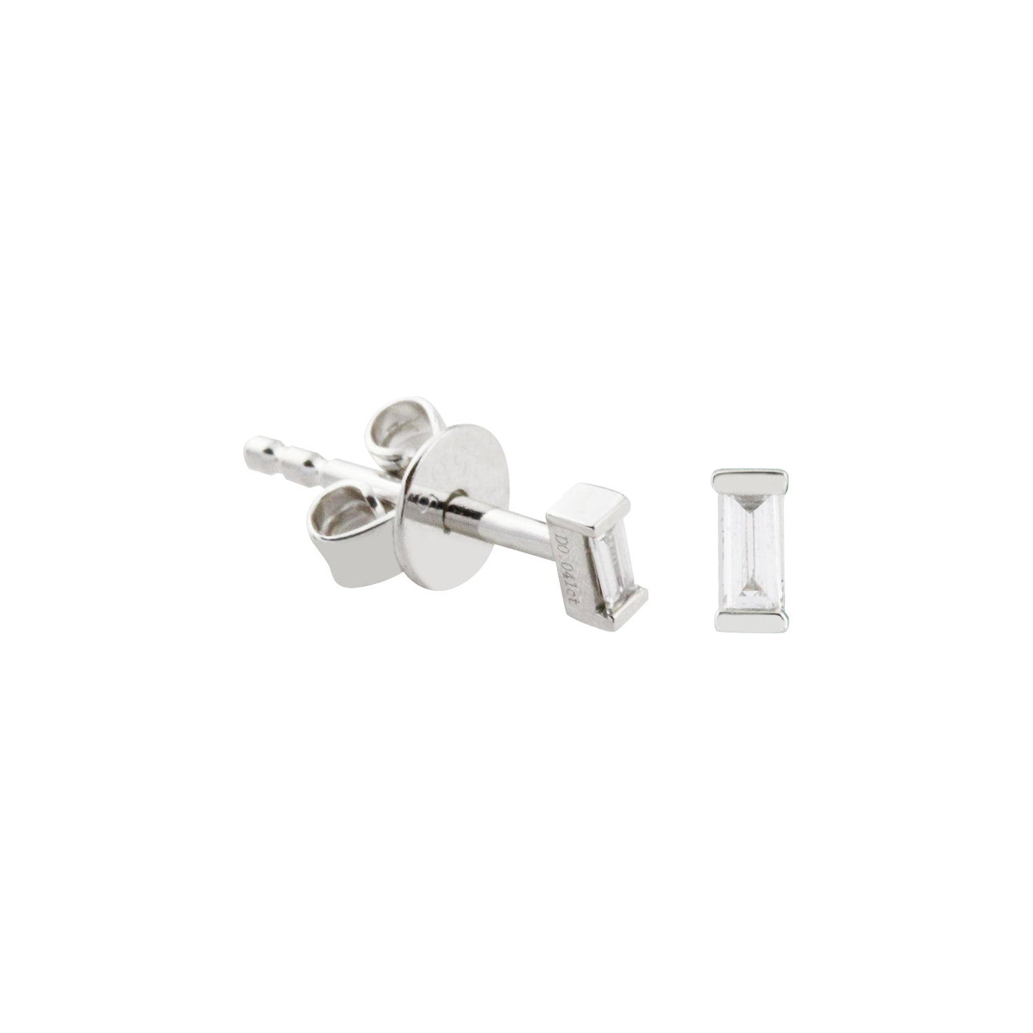 Crystal Clear Diamond Stud Earrings