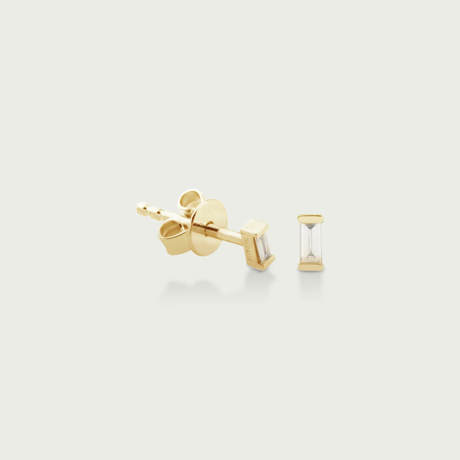 Crystal Clear Diamond Stud Earrings