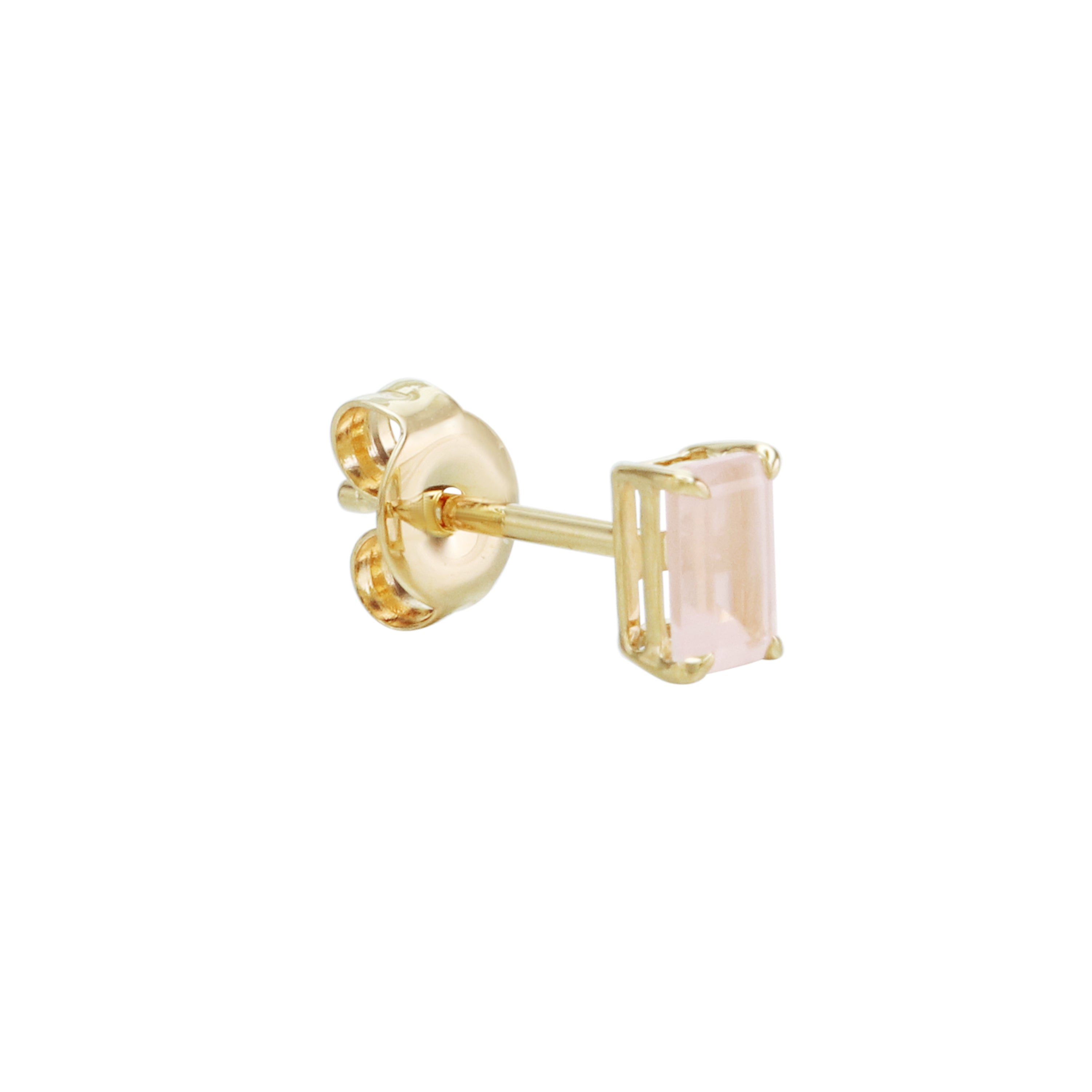 Can't Wait For It Rose Quartz Stud Earrings