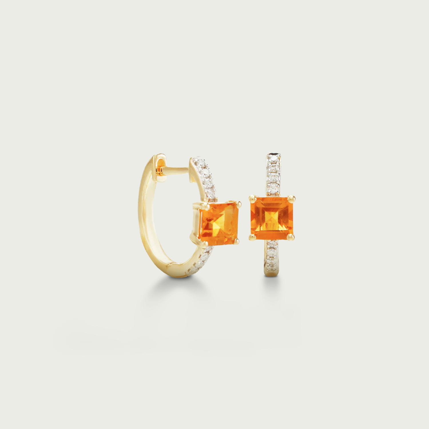 Chic Enough Gemstone Hoop Earrings