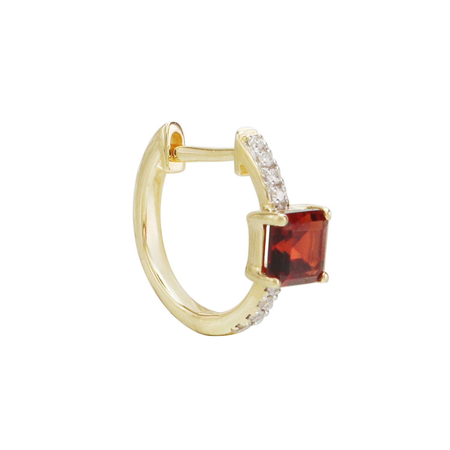 Chic Enough Gemstone Hoop Earrings