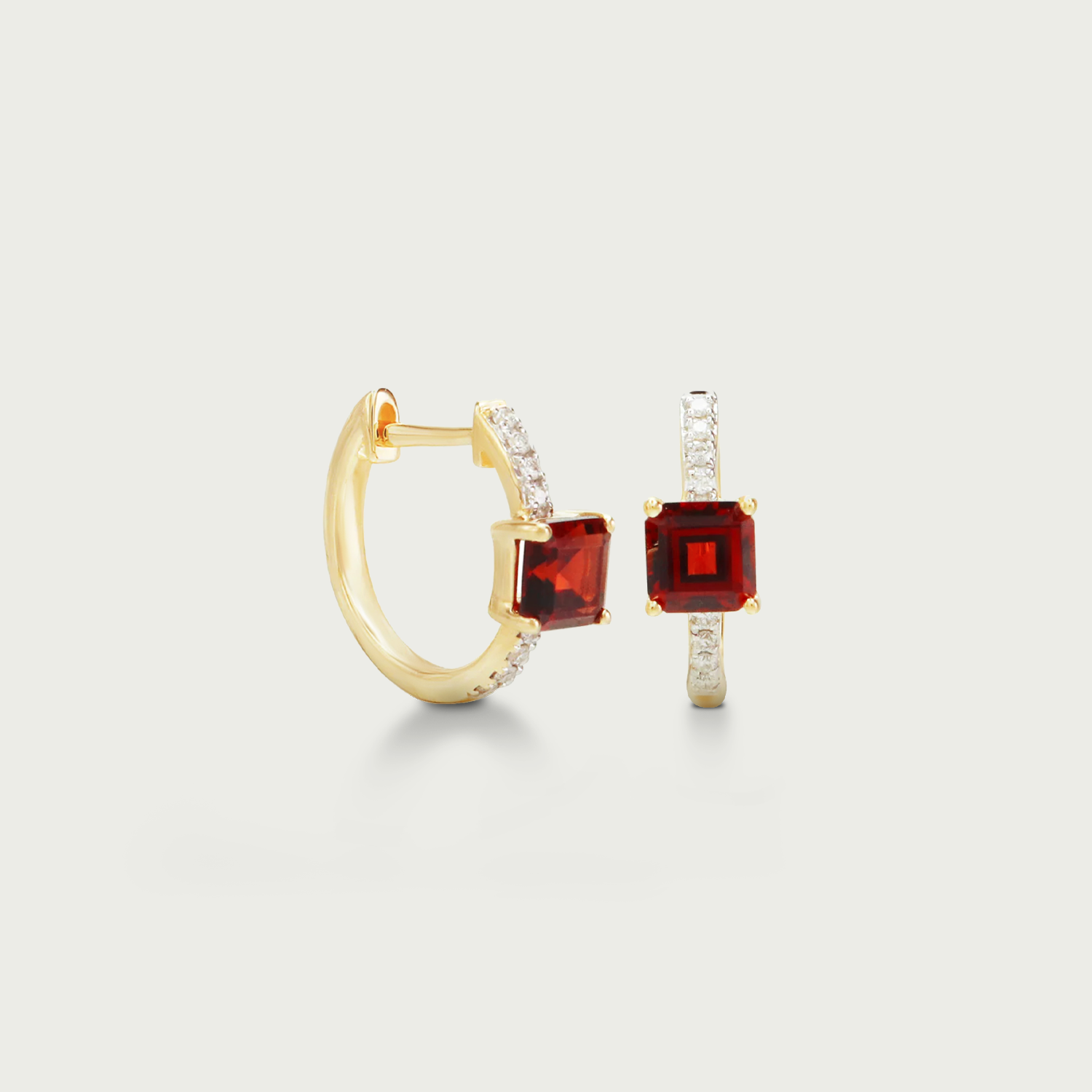 Chic Enough Gemstone Hoop Earrings