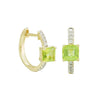 Chic Enough For Me Peridot Hoop Earrings