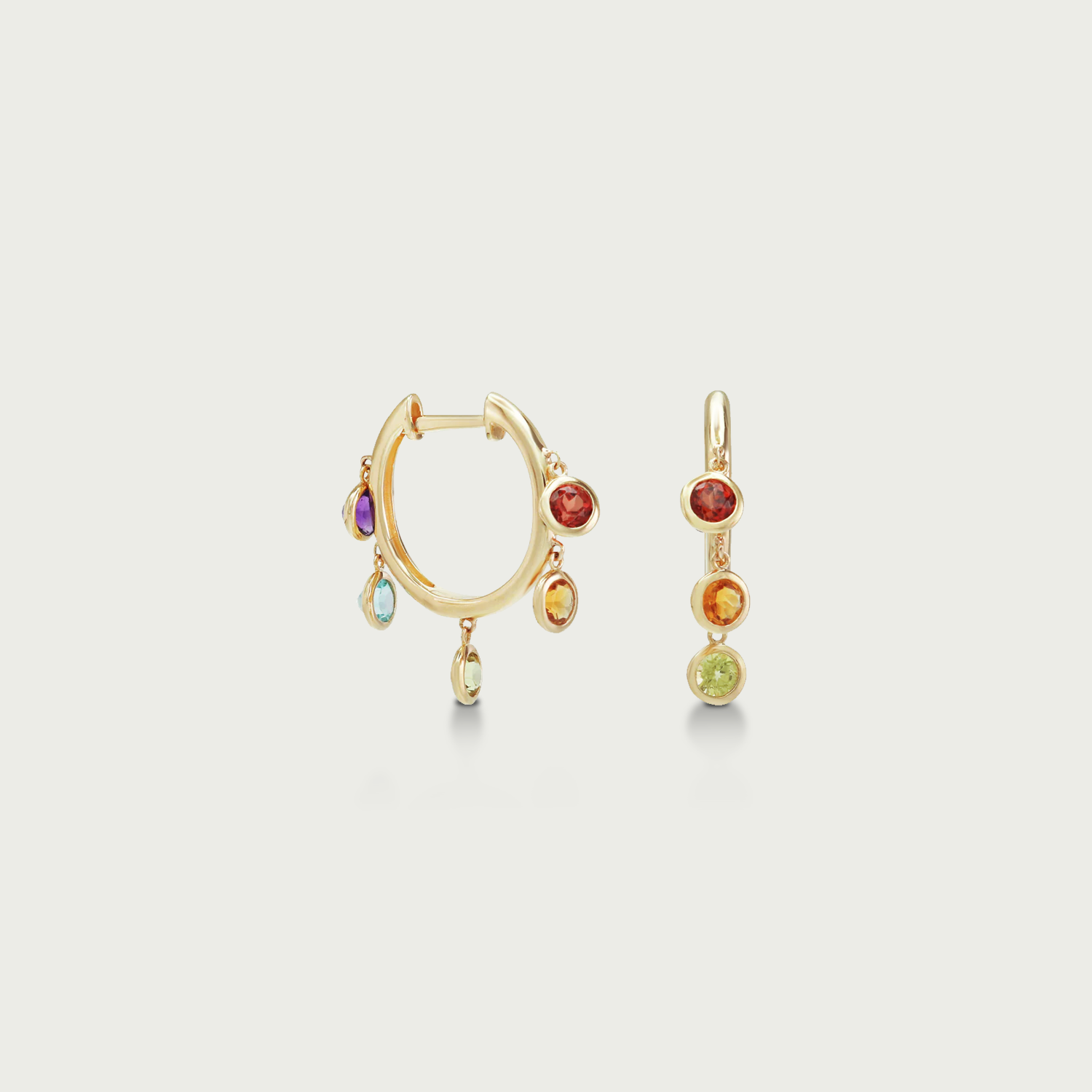 Painted Skies Chandelier Hoop Earrings