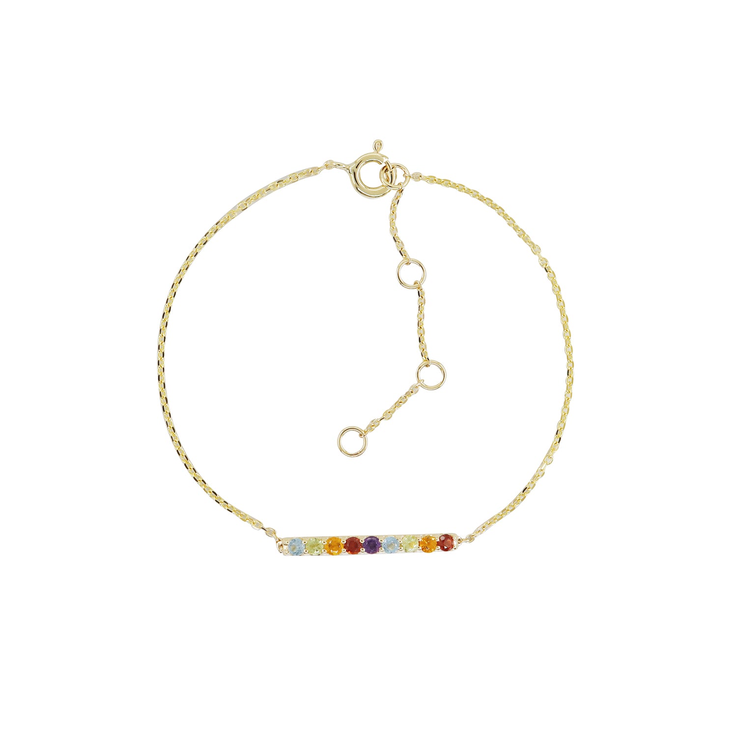 Prism Line Gemstone Bracelet