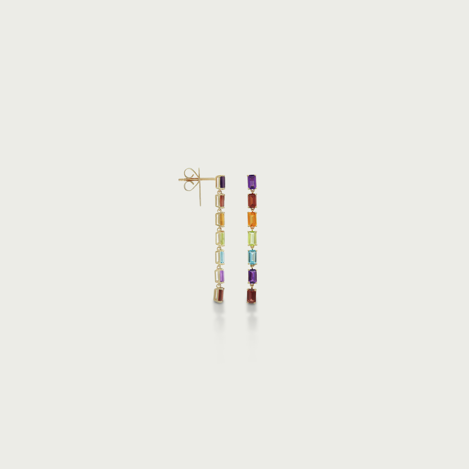 Ready Set Glow Rainbow Dangling Earrings