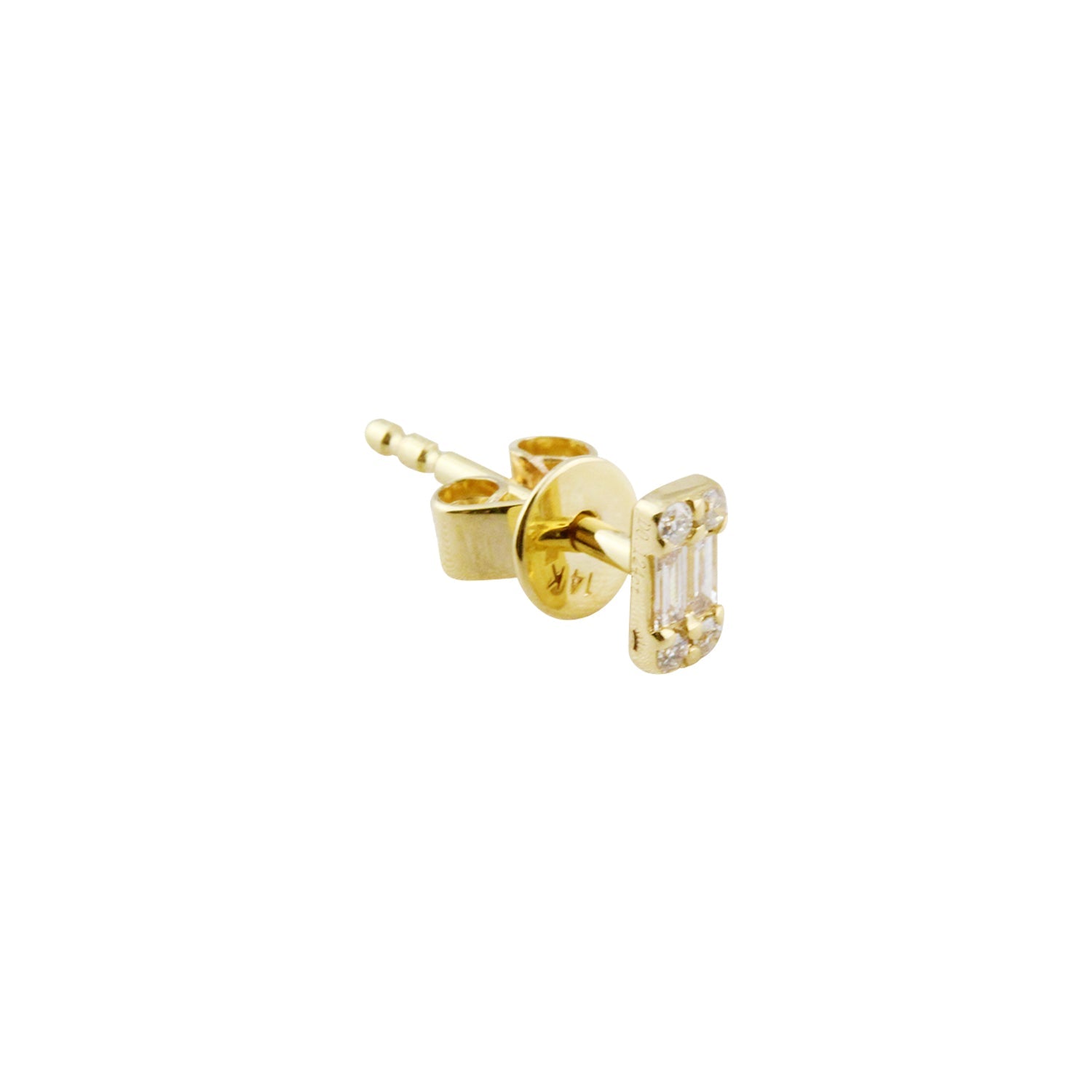 Everything Is Crystal Clear Diamond Stud Earrings