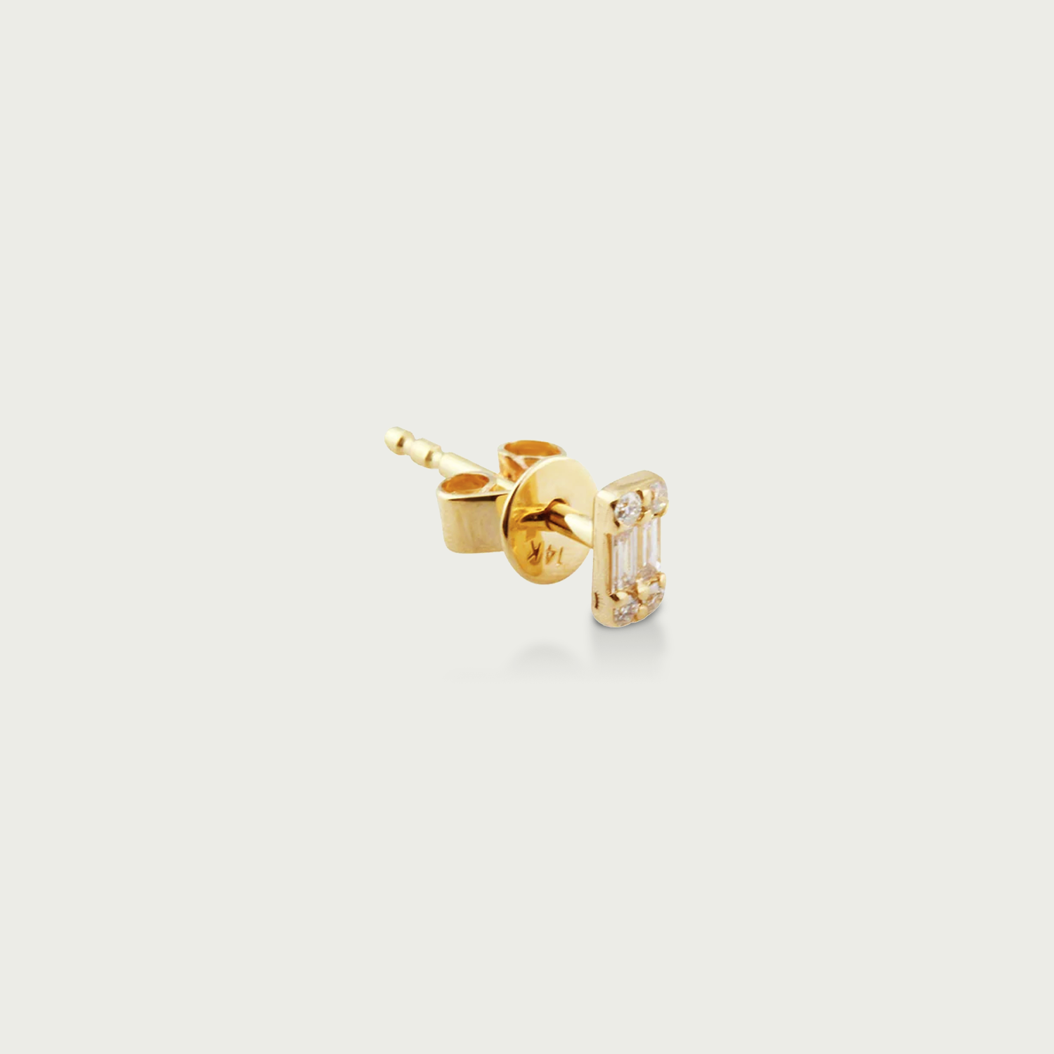 Everything Is Crystal Clear Diamond Stud Earrings