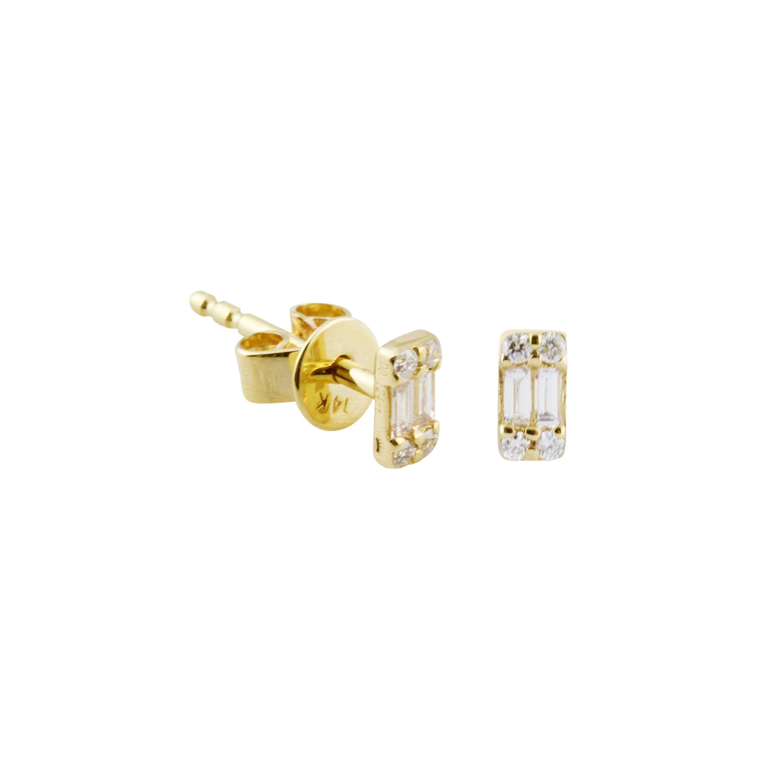 Everything Is Crystal Clear Diamond Stud Earrings