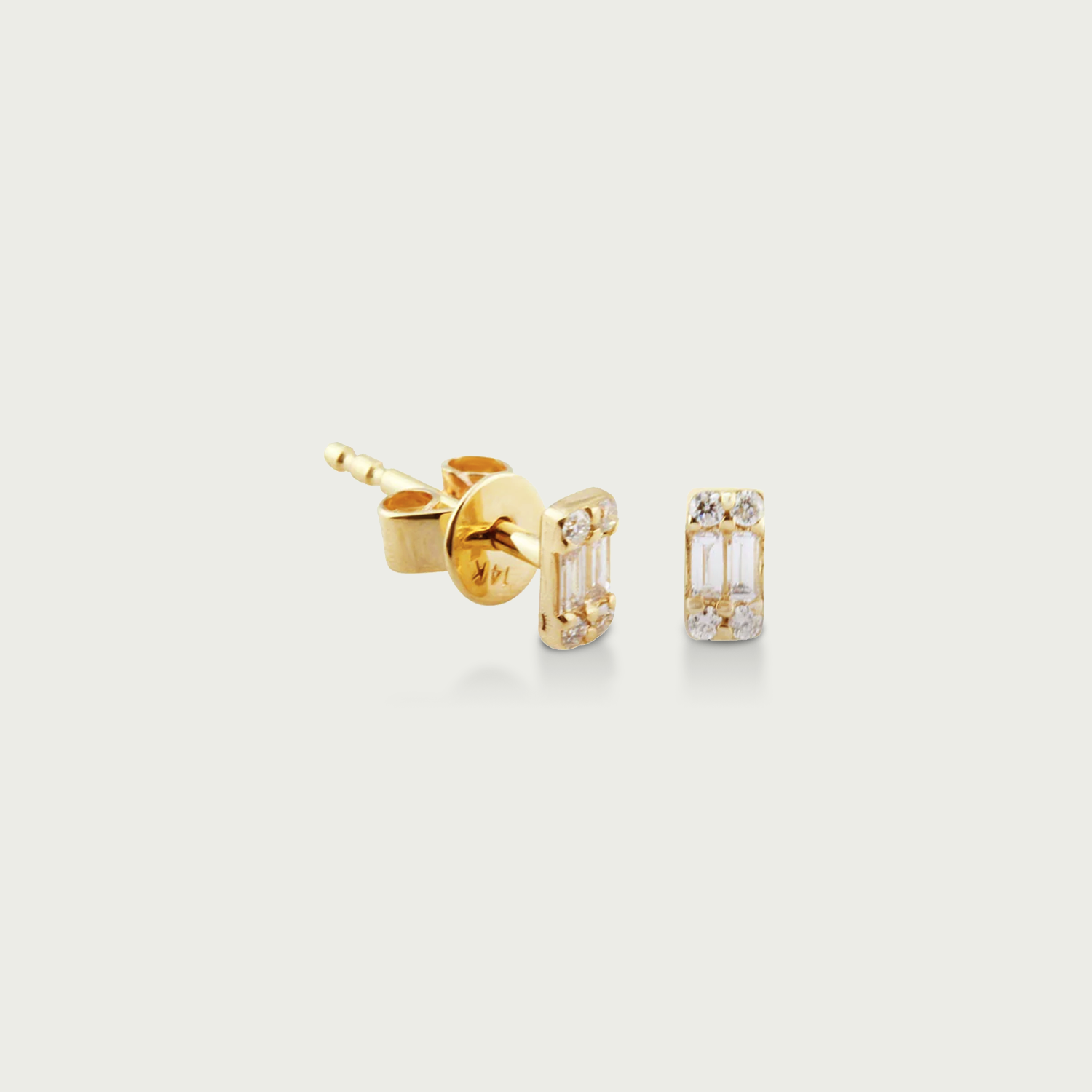 Everything Is Crystal Clear Diamond Stud Earrings