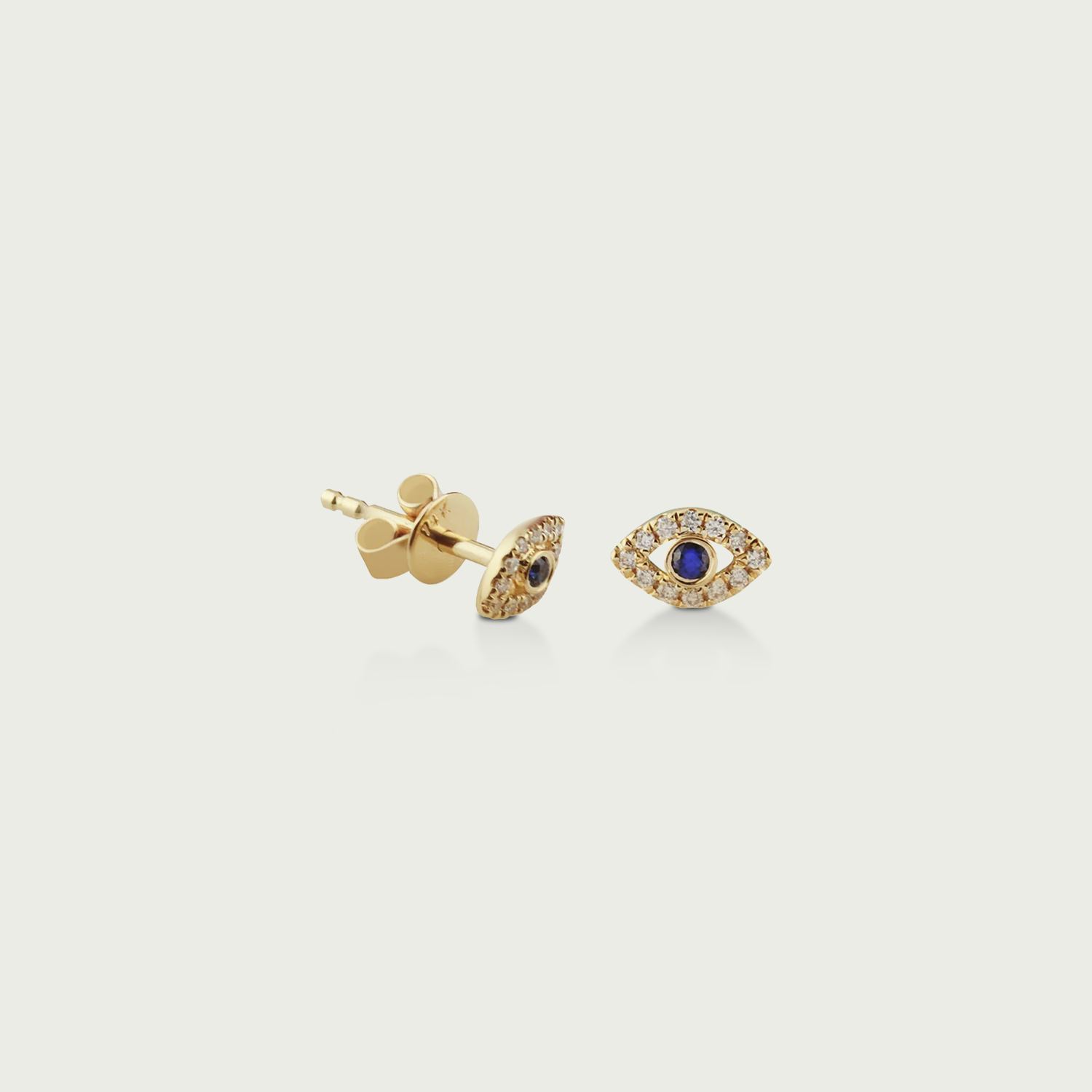 Can't Touch Me Gold Stud Earrings