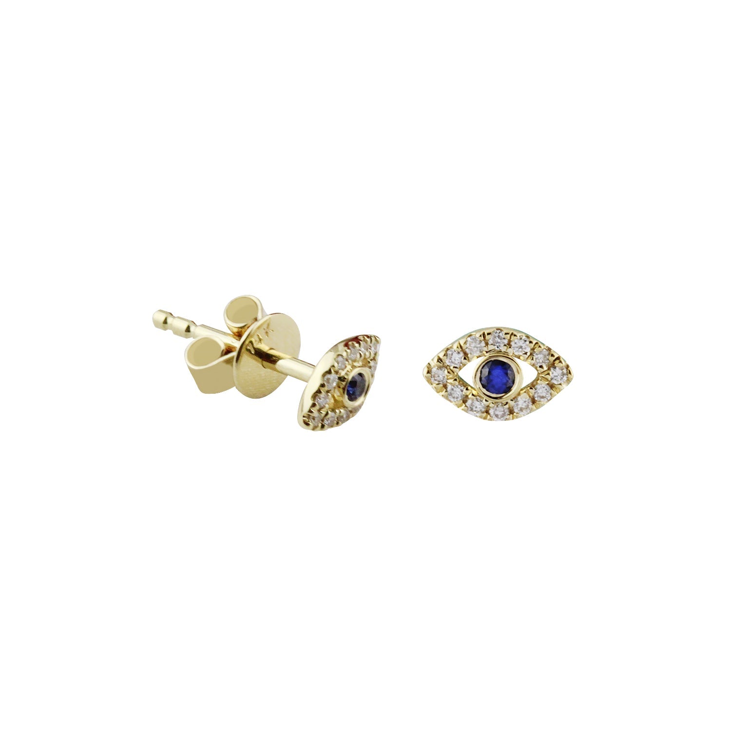 Can't Touch Me Gold Stud Earrings