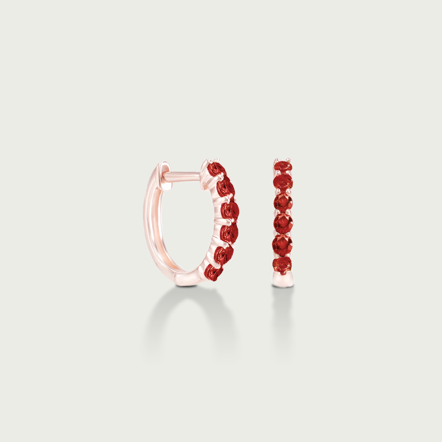 It's Wine O'Clock Gemstone Hoop Earrings