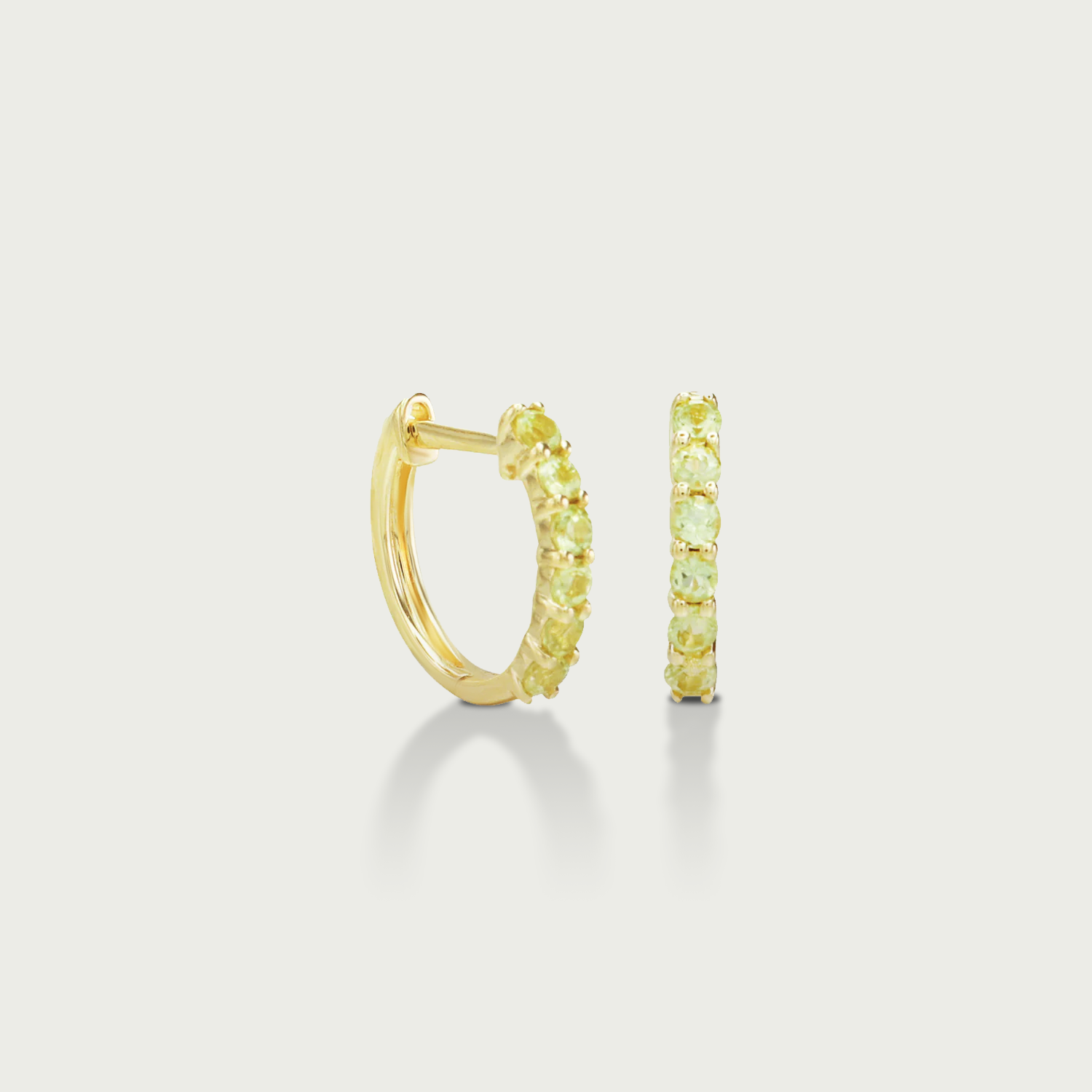 It's Wine O'Clock Gemstone Hoop Earrings