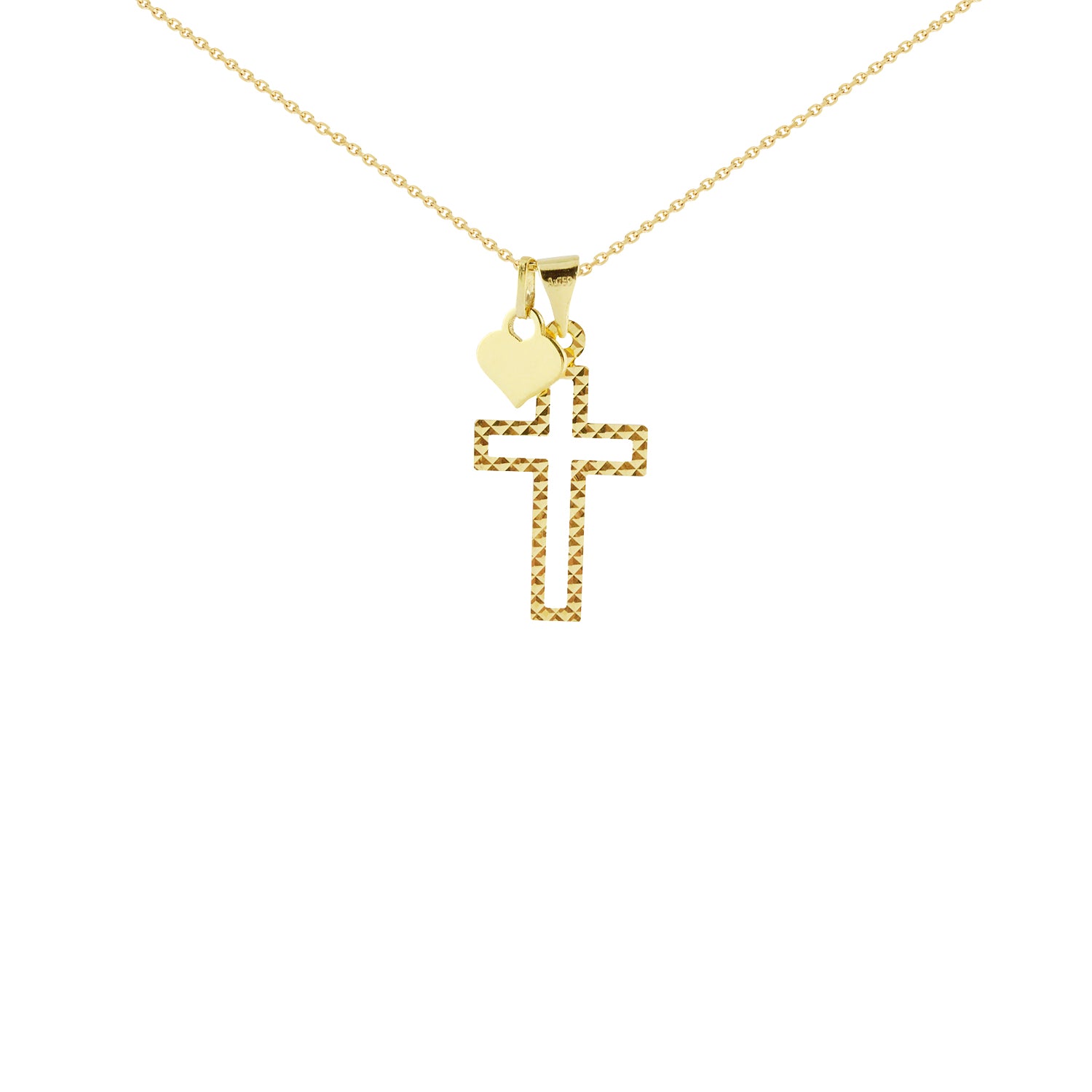 Hearts of Faith Gold Necklace
