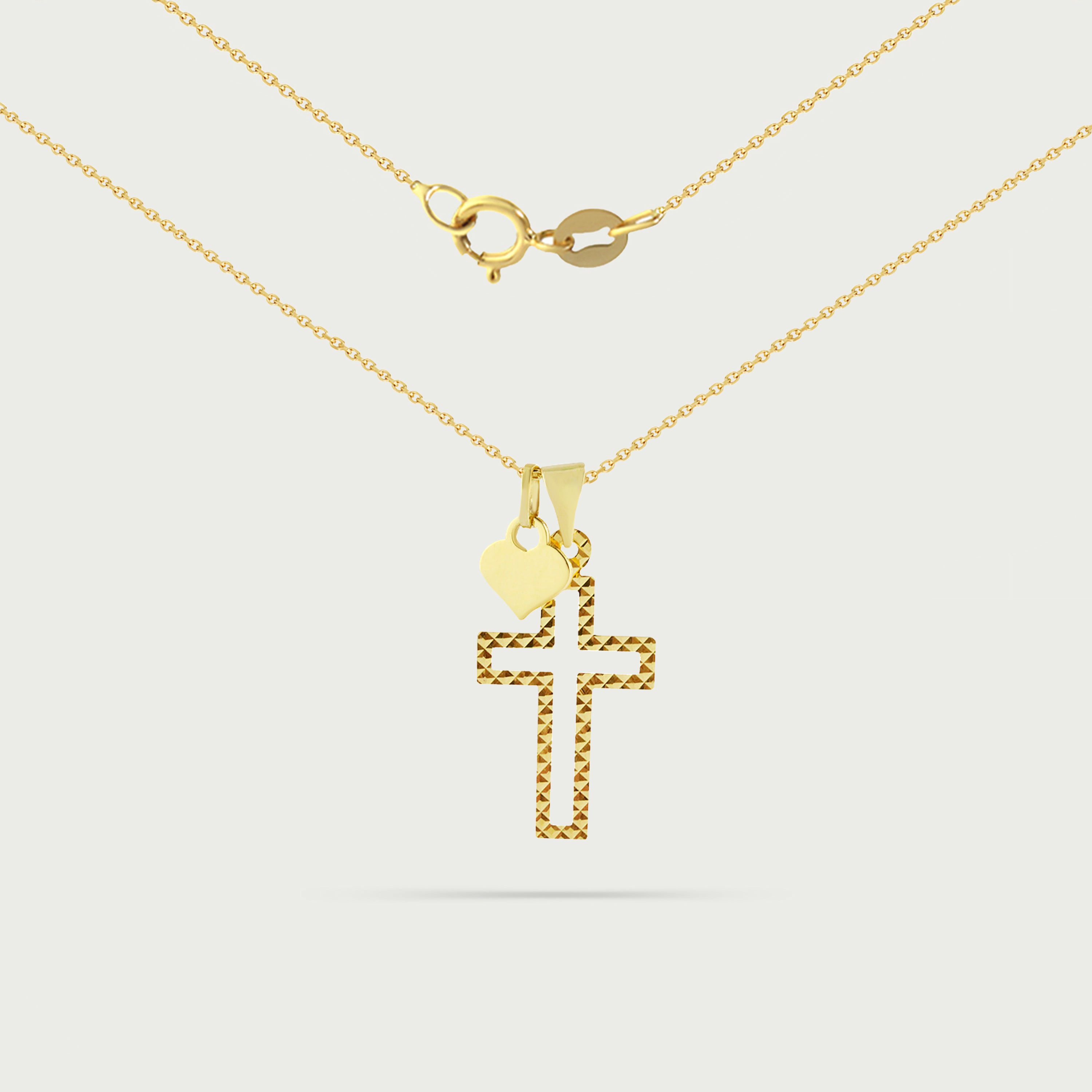 Hearts of Faith Gold Necklace