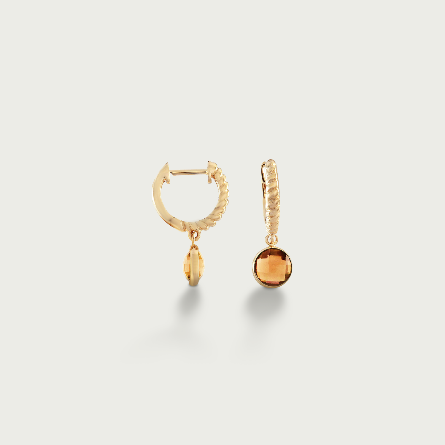 Classic Drama Gemstone Dangling Earrings
