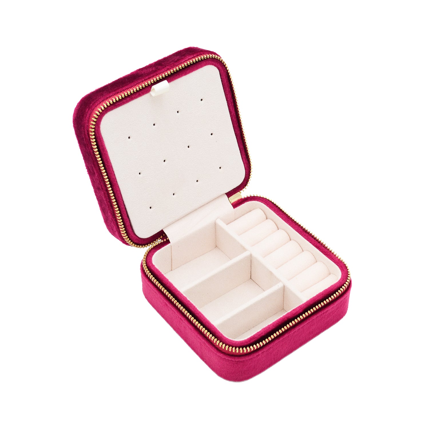 Royal Gem Red Velvet Jewelry Box
